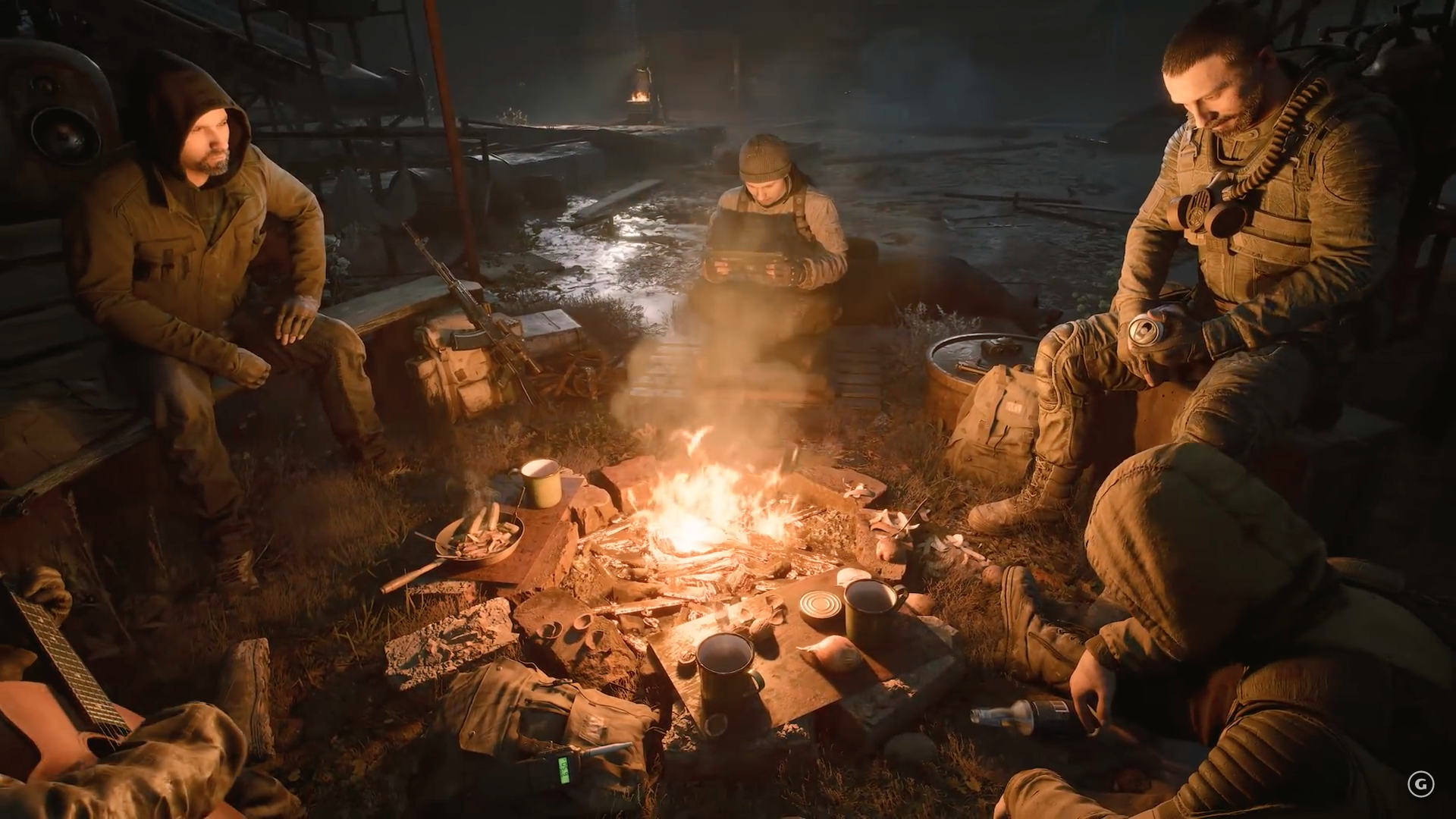post apocalyptic campfire