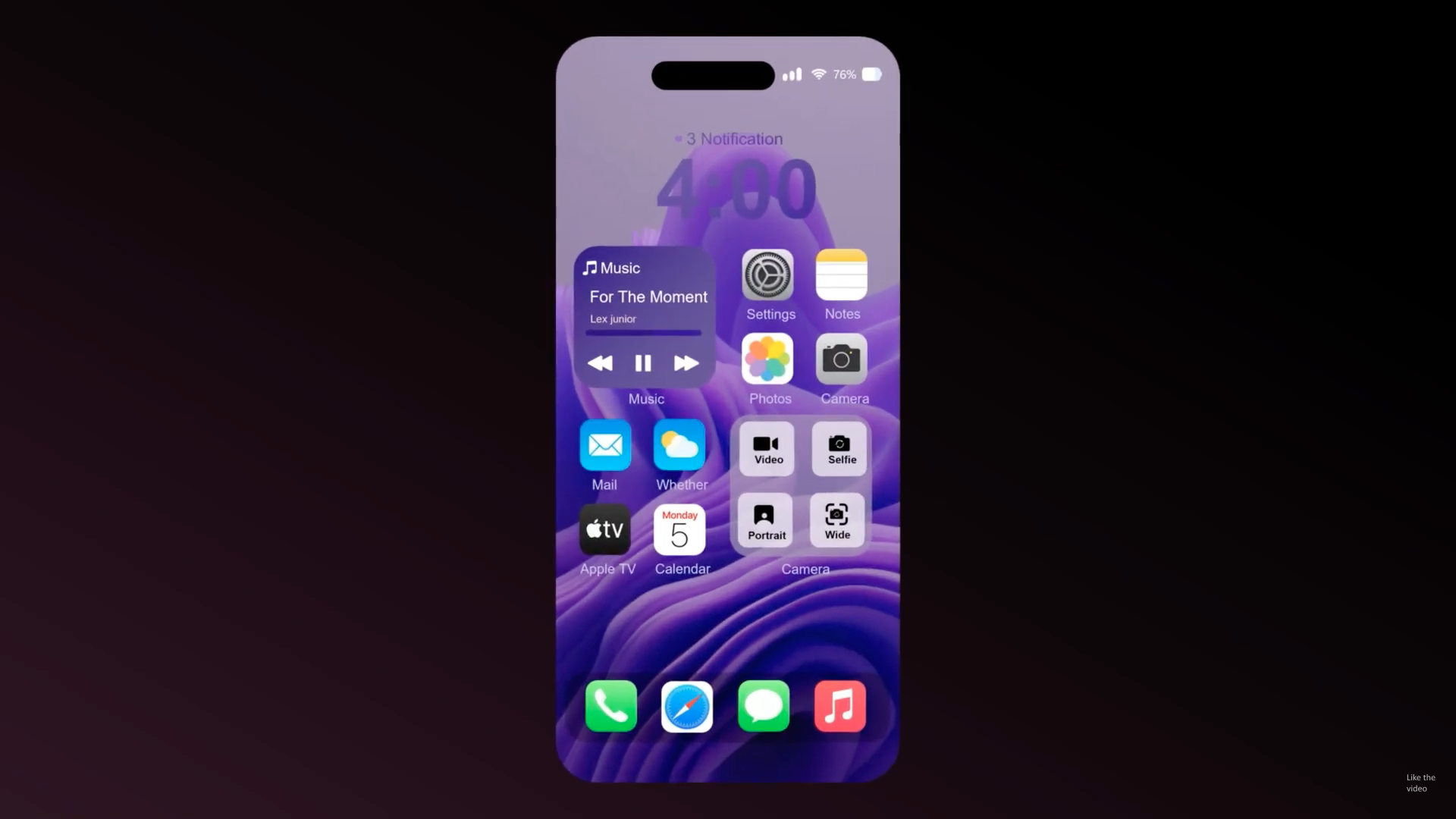 smartphone home screen