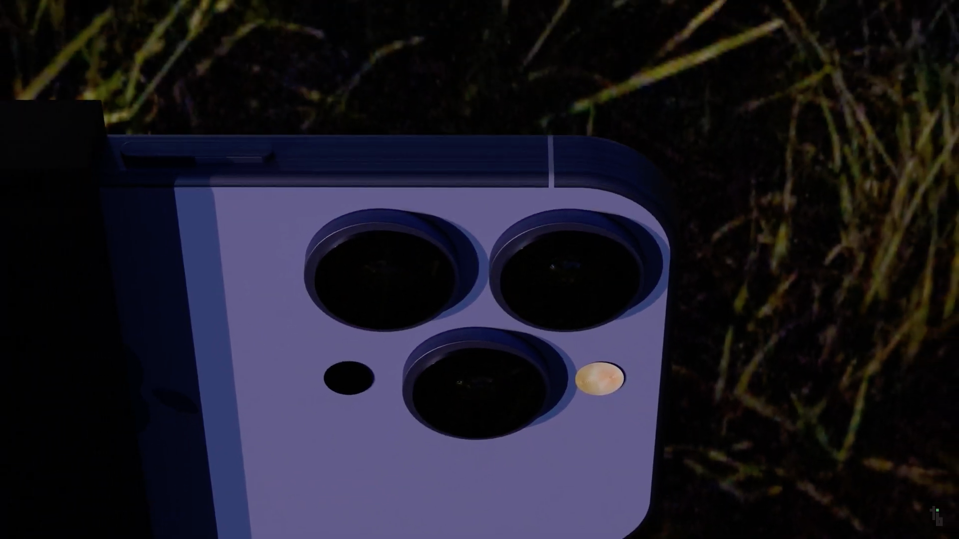 smartphone triple camera closeup