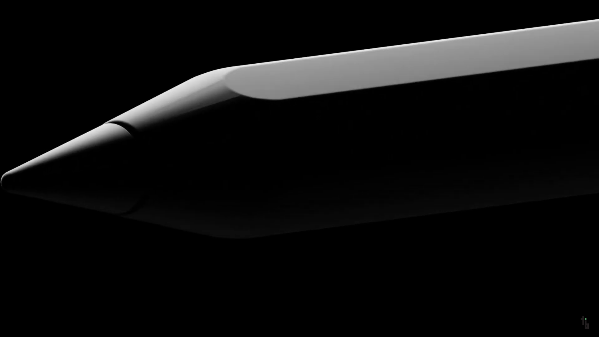 stylus pencil tip black background