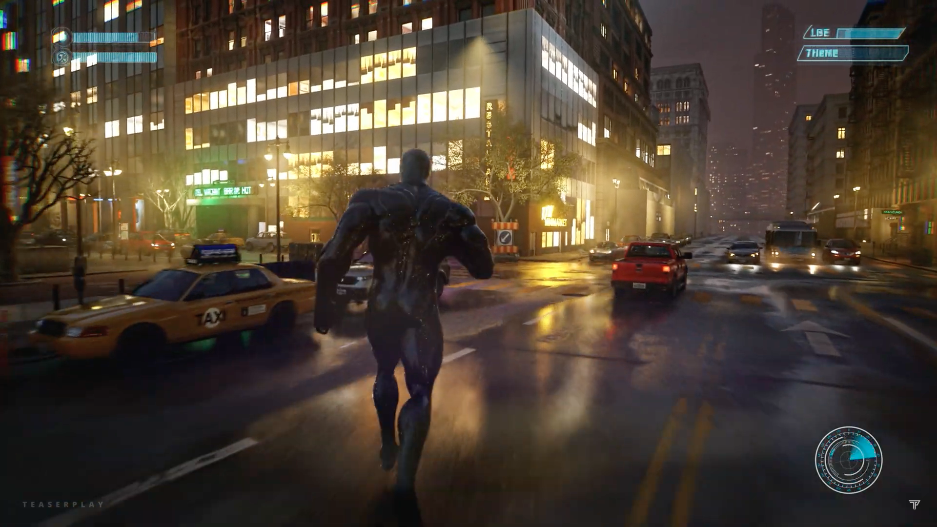 superhero night city