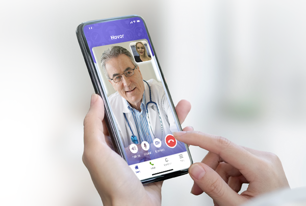 video call with doctor on phone