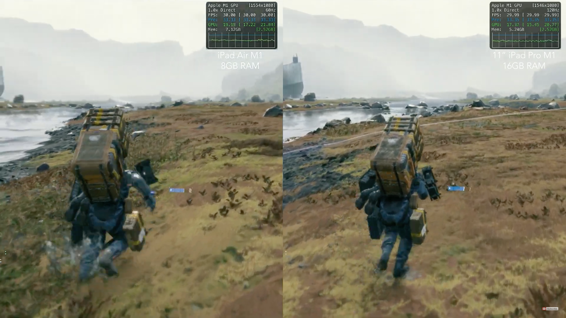 video game comparison ipad