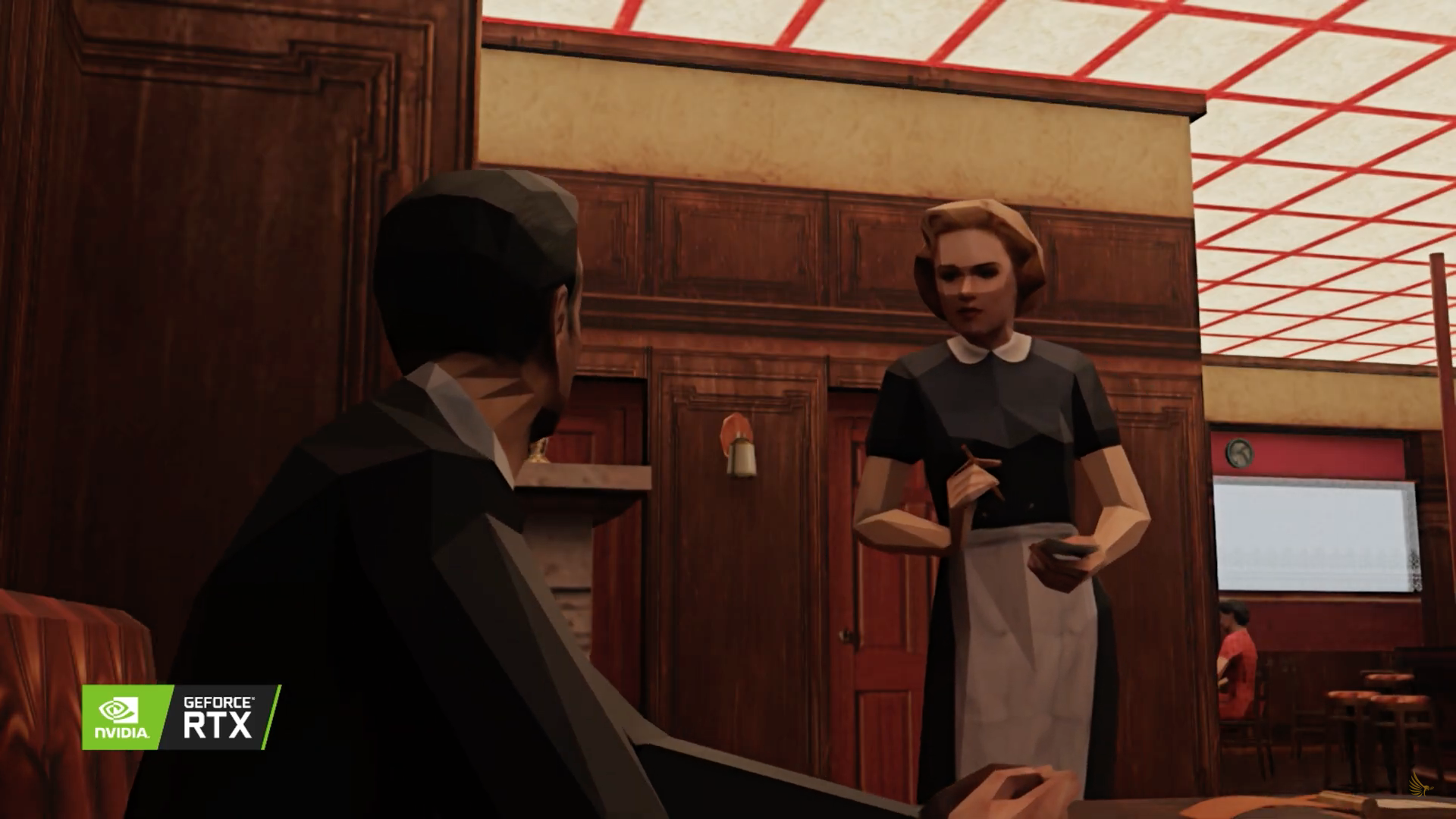 waitress taking order