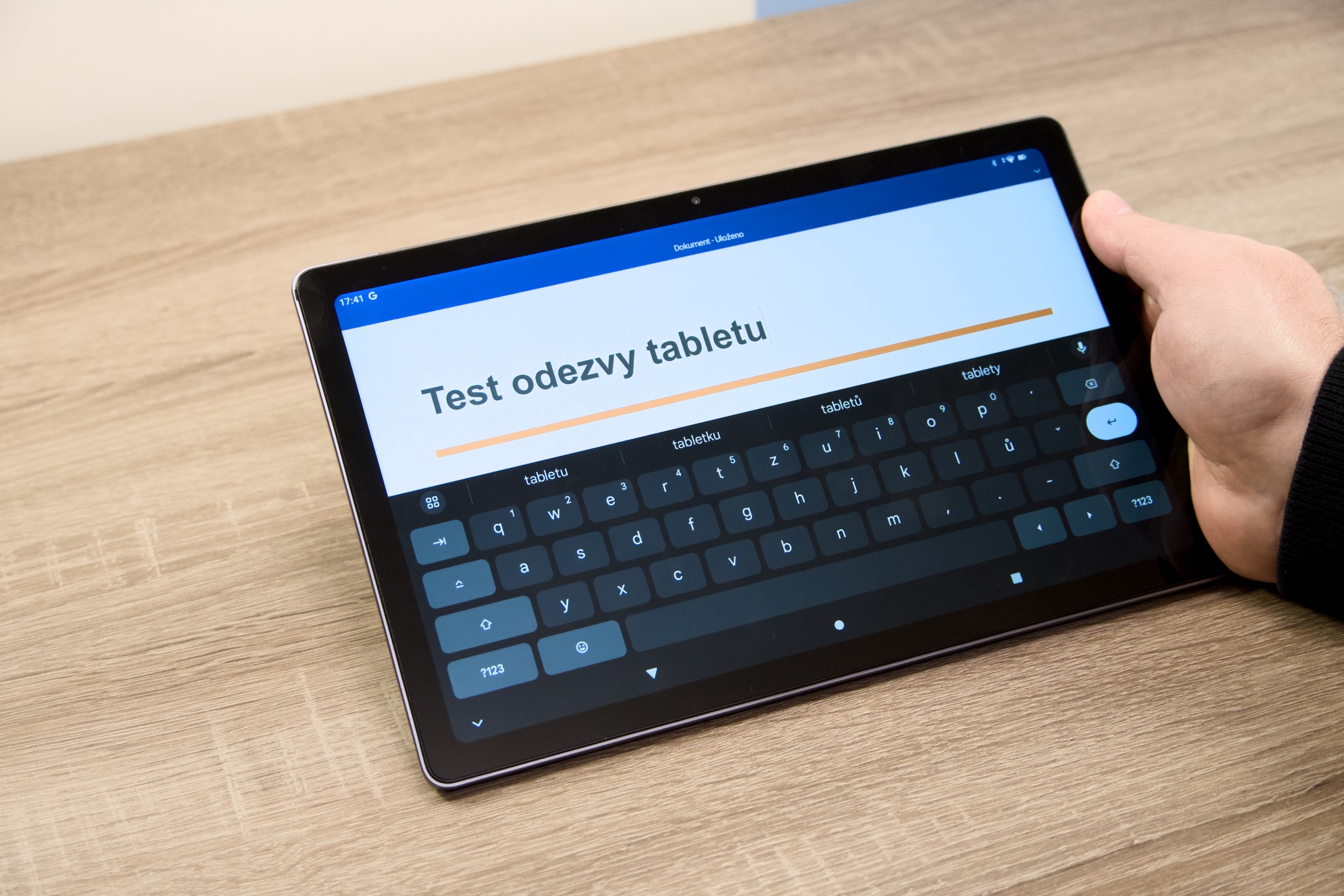 BMAX MaxPad i11 Plus 4G test Word hand