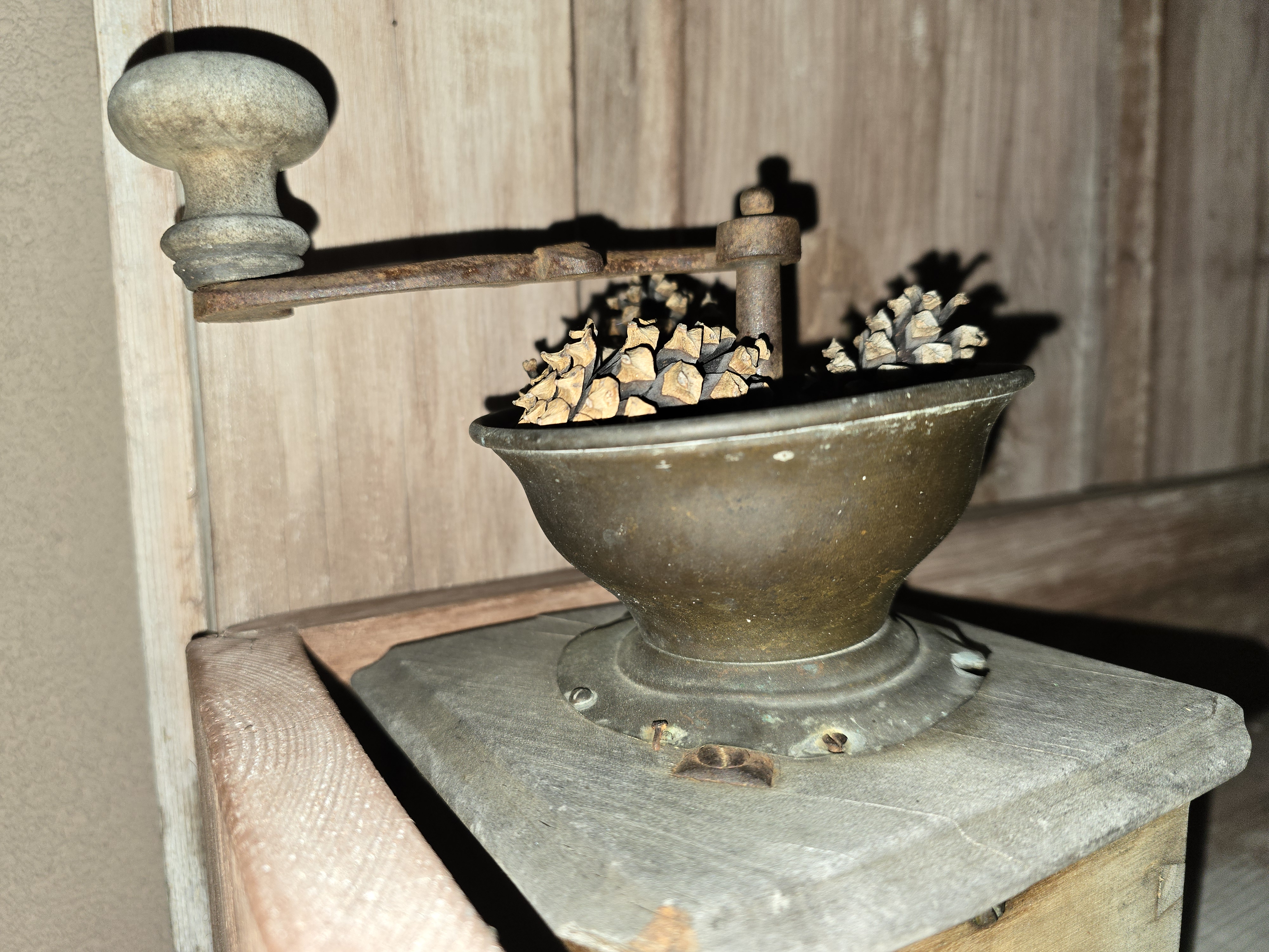 antique coffee grinder