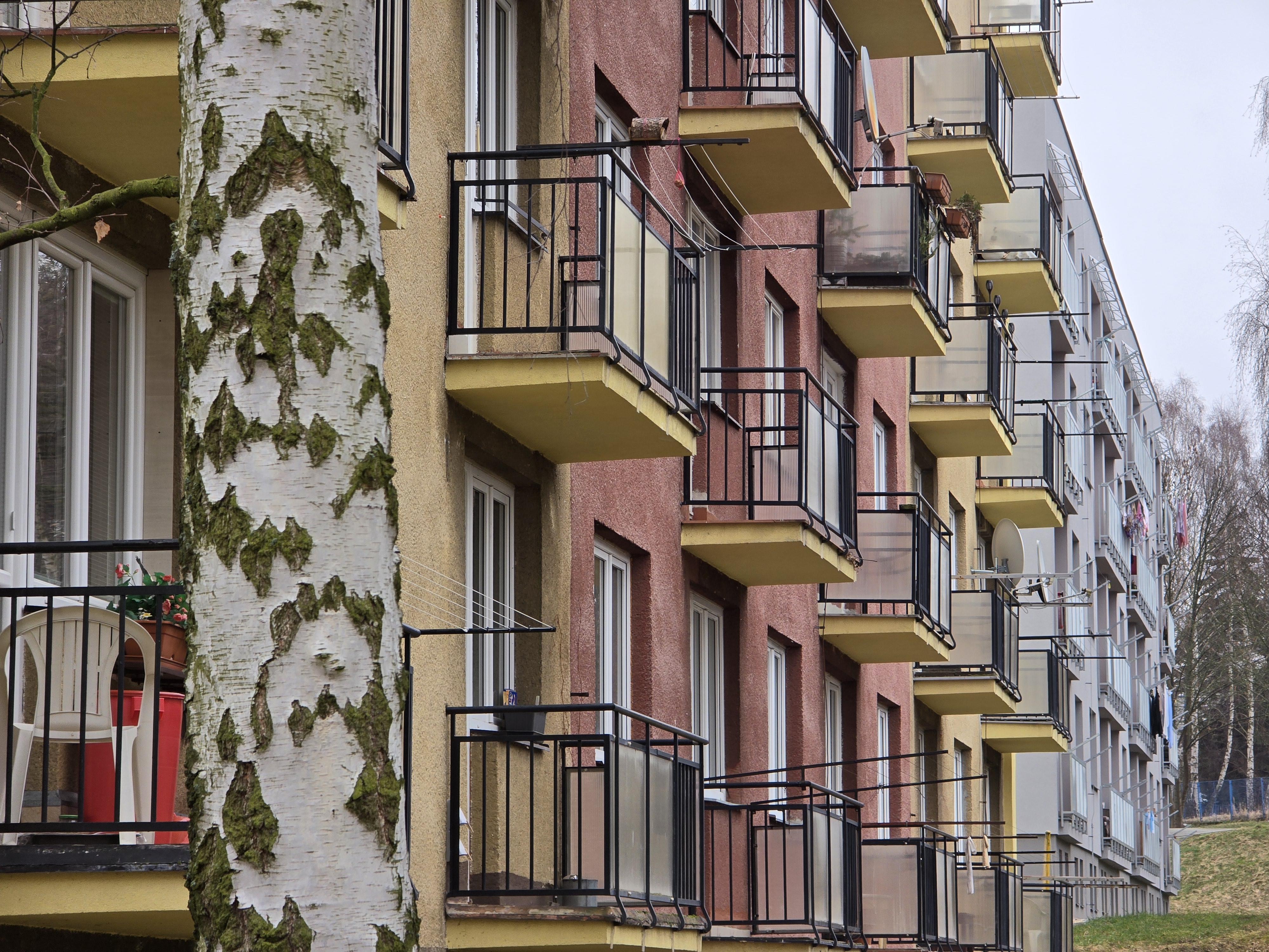apartment balconies detail
