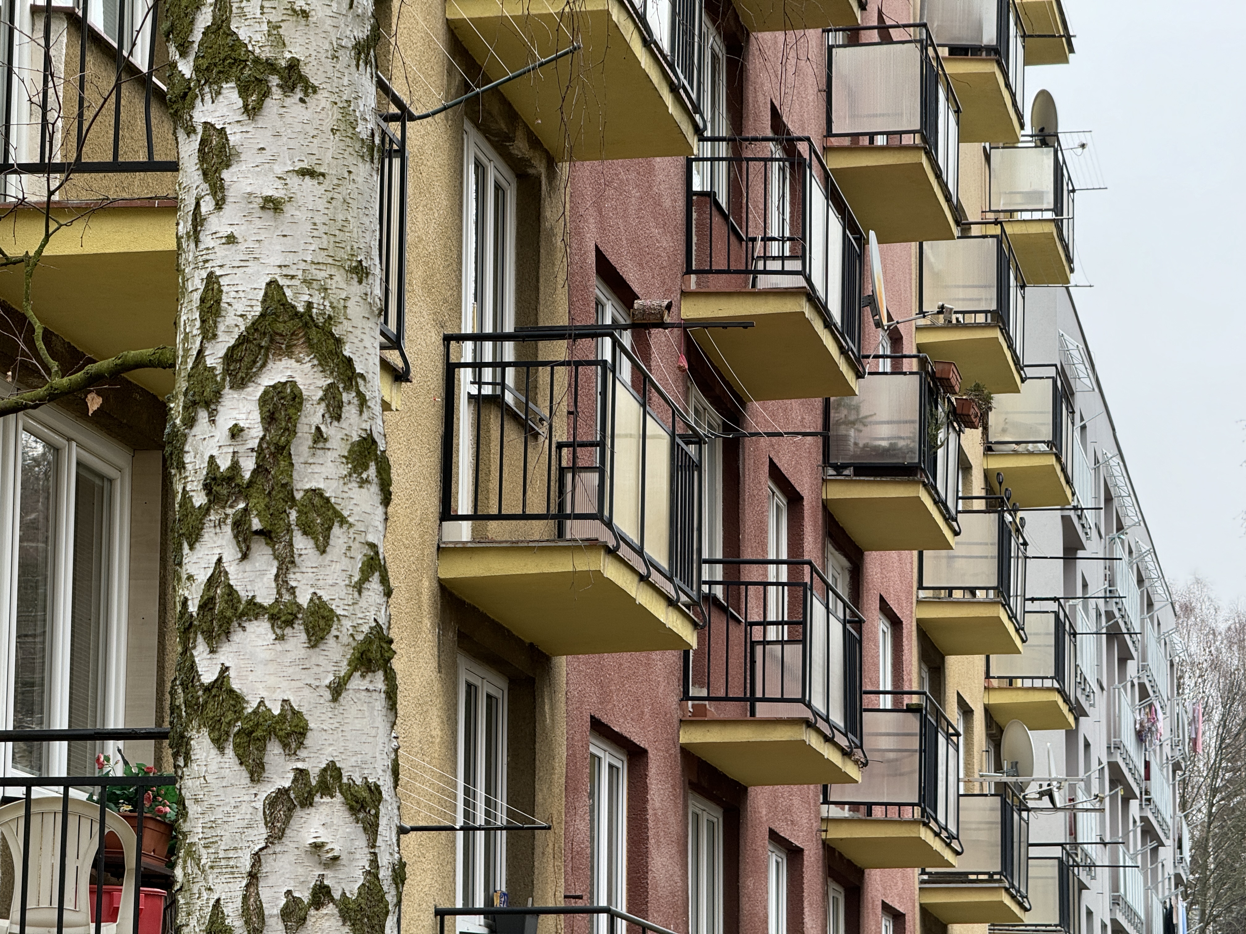 balconies with satellite dish