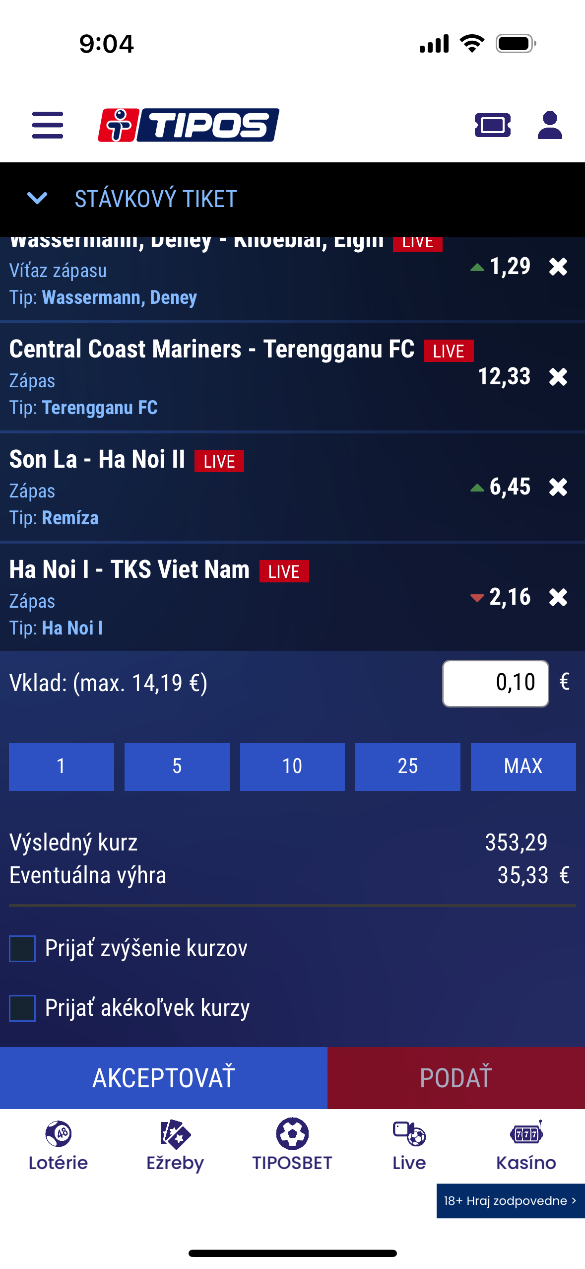 betting app betting options
