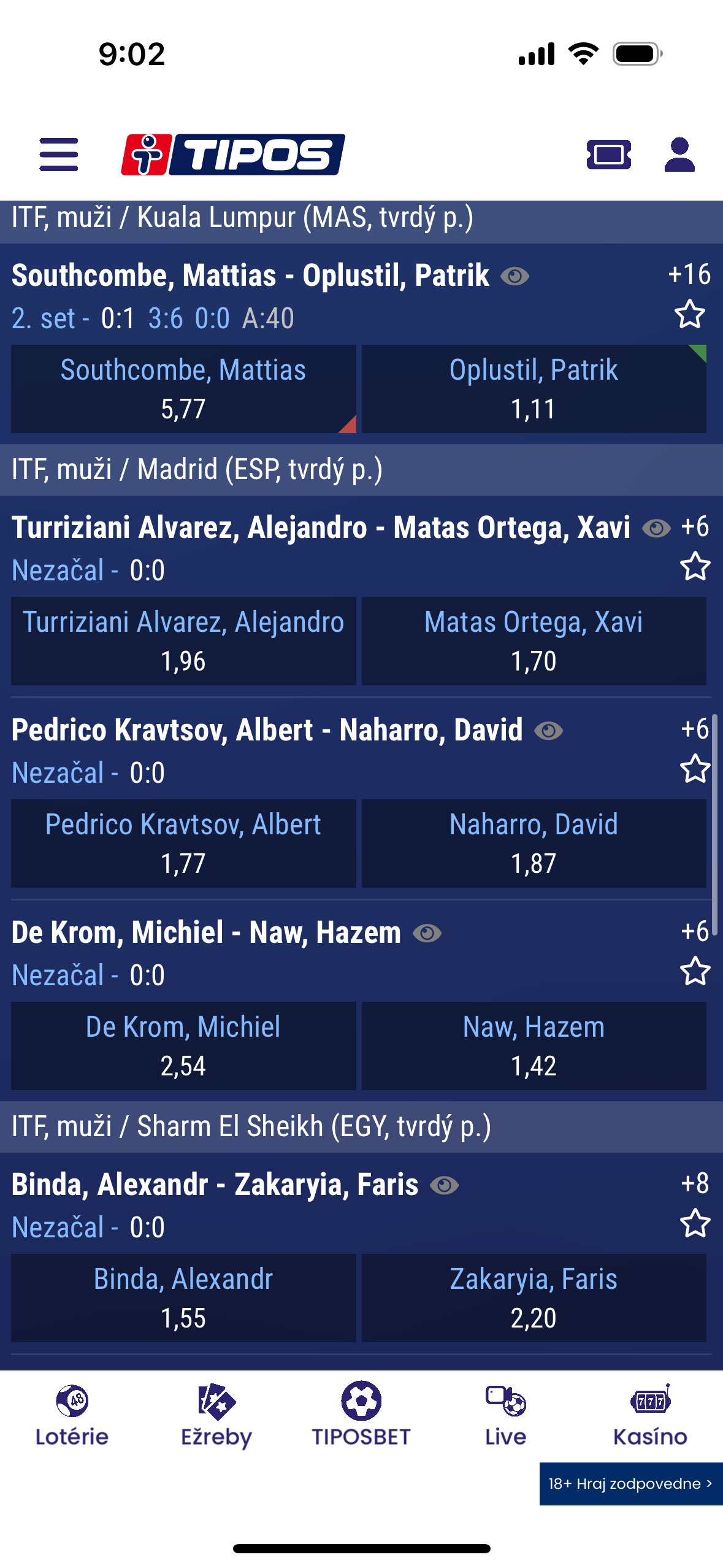 betting app match details