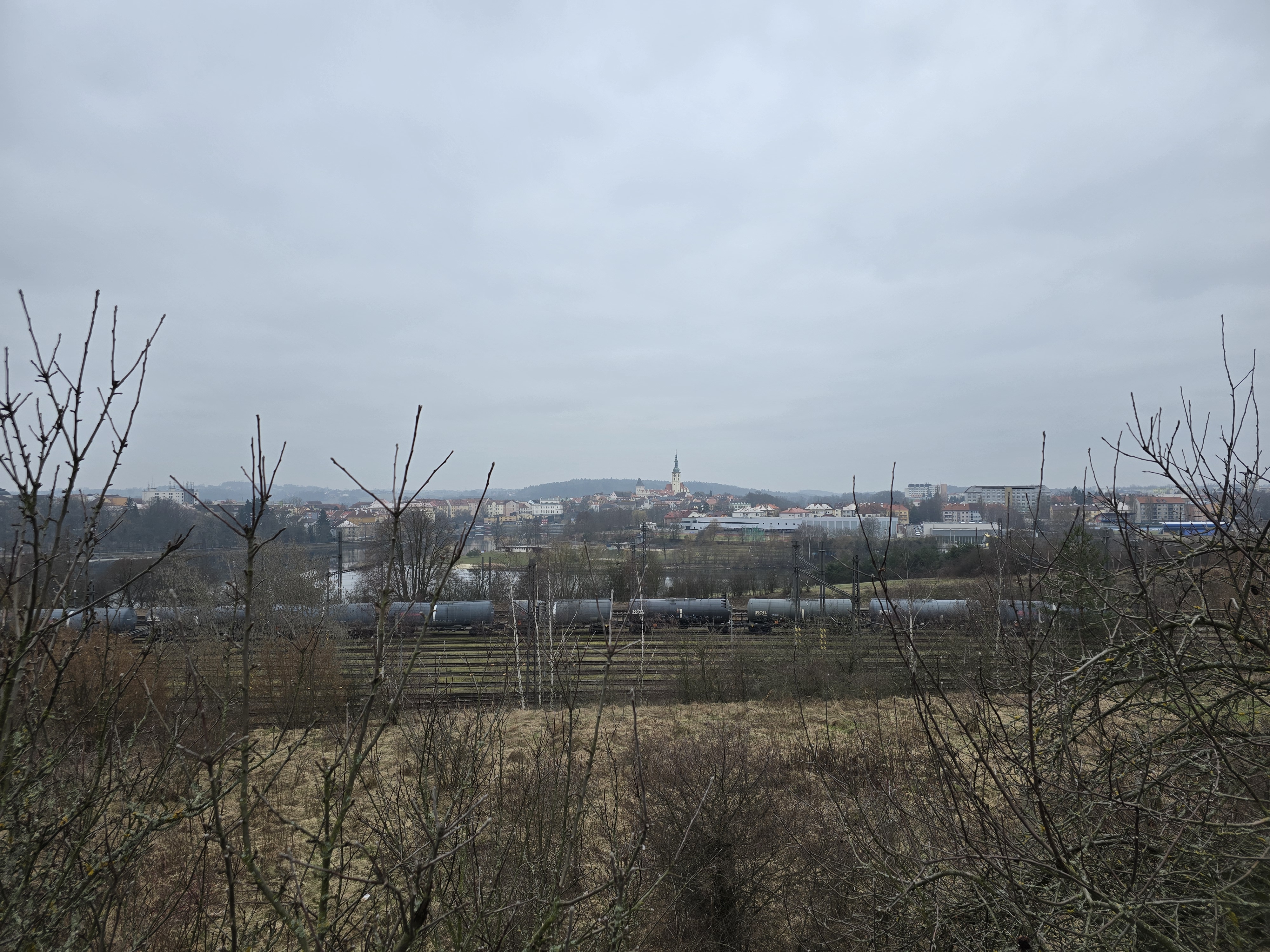 cityscape with church