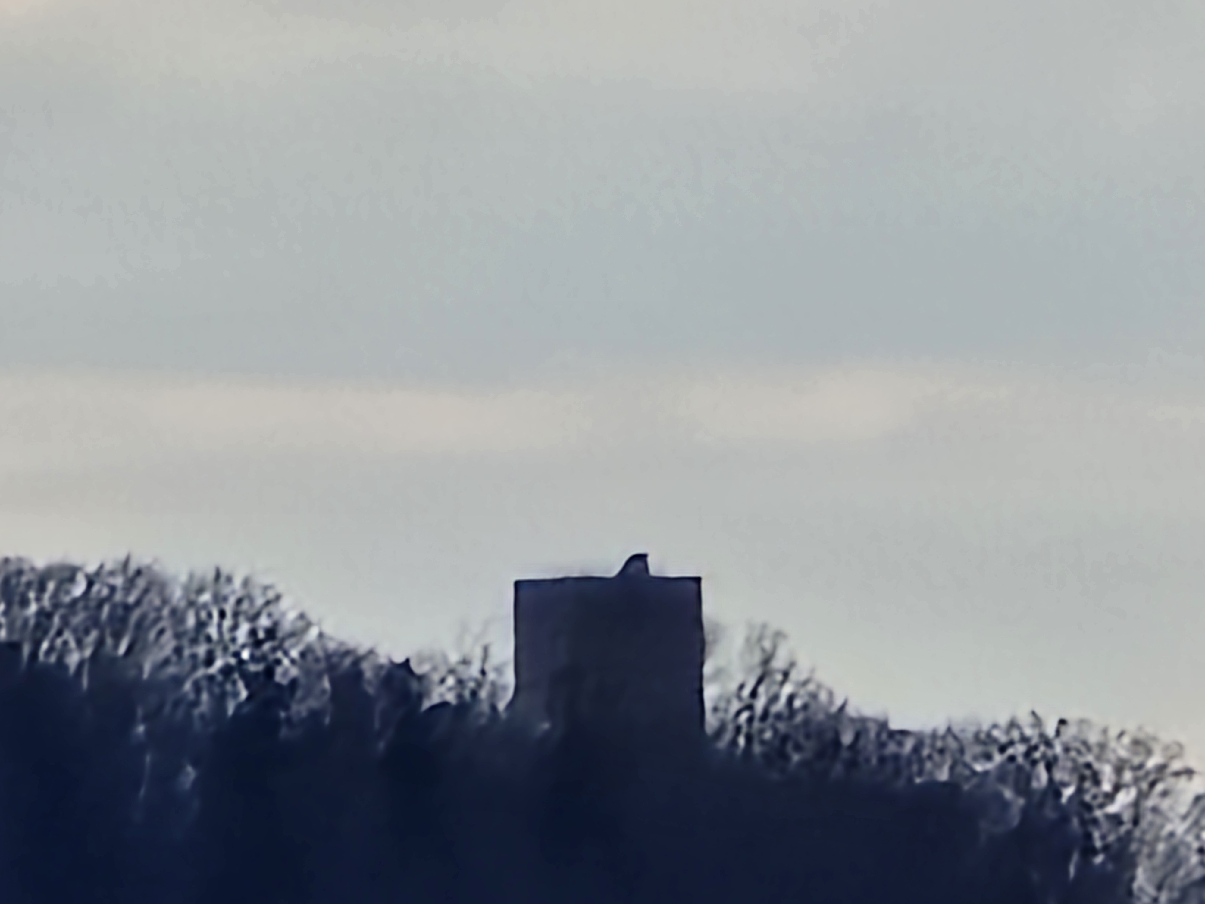 close up of tower on hill