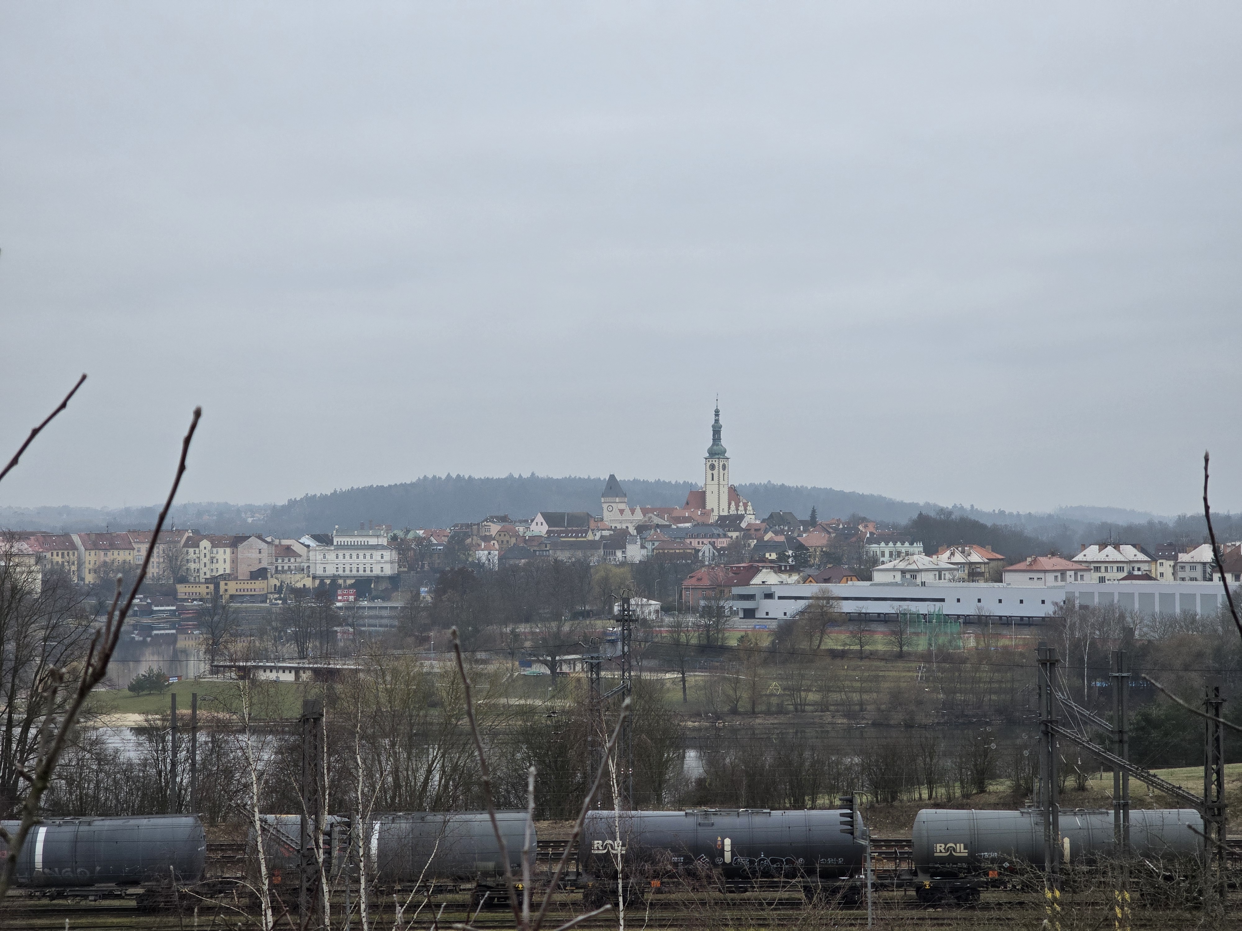 closeup church tower