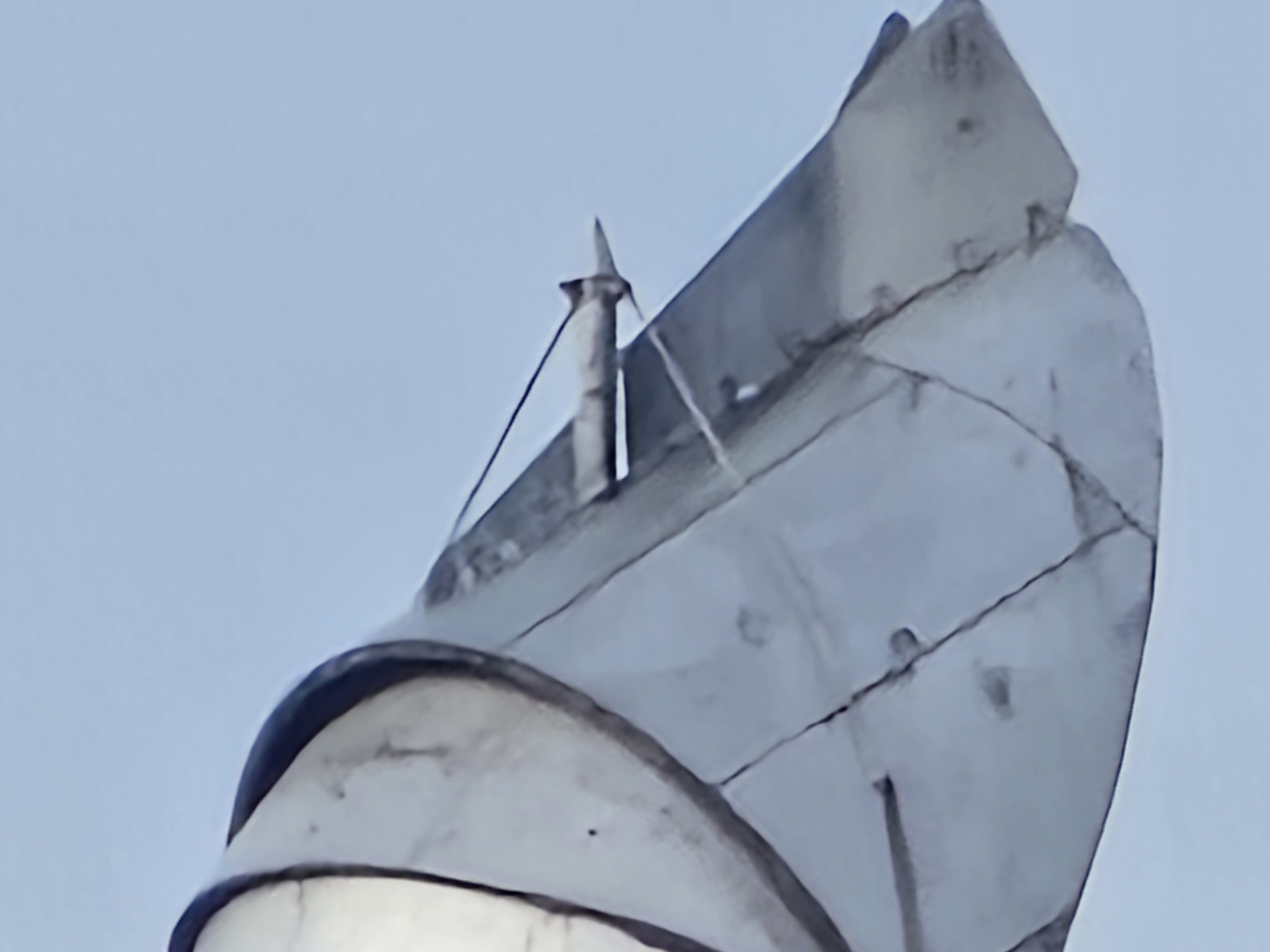 closeup industrial chimney