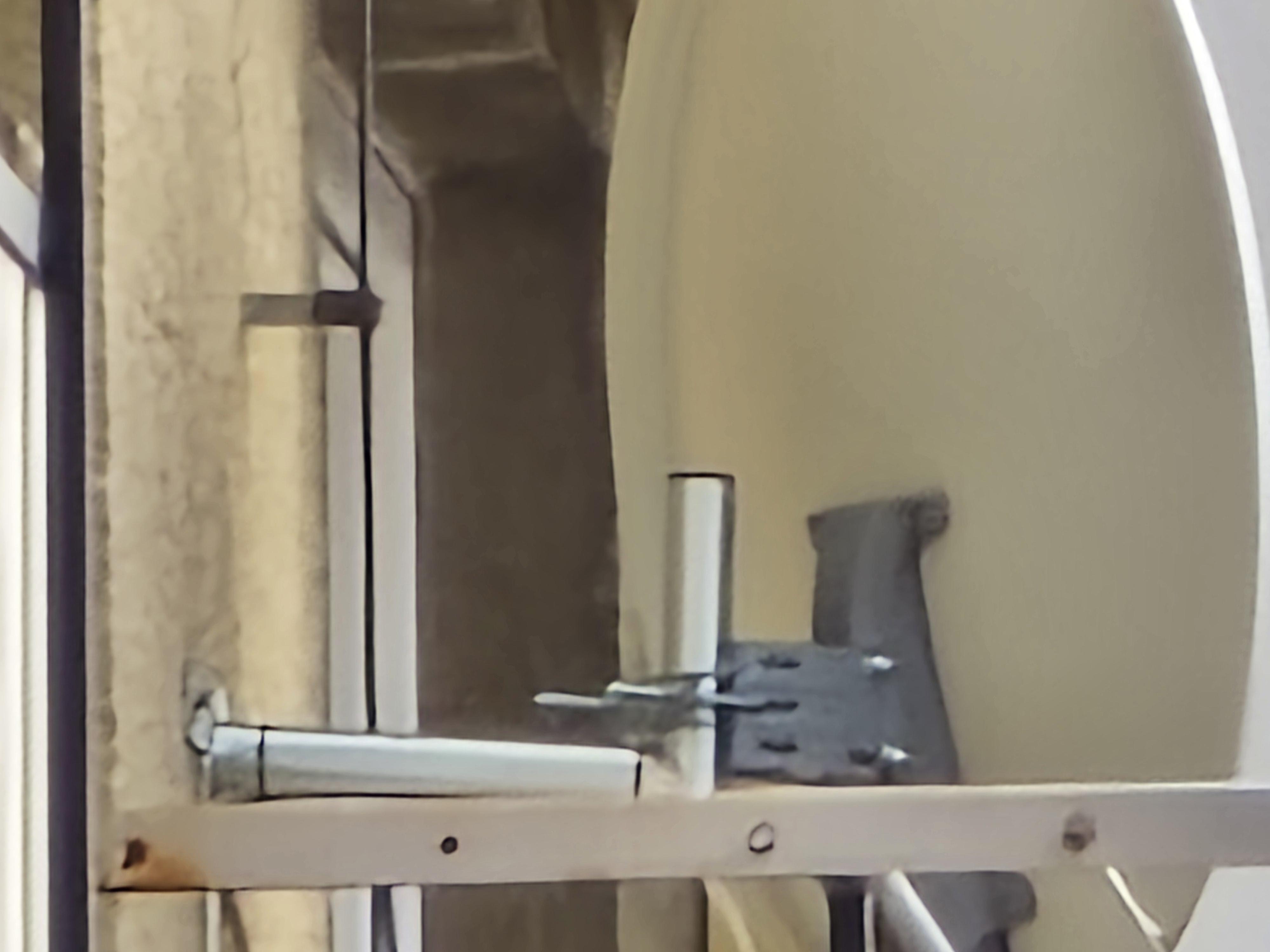 closeup satellite dish