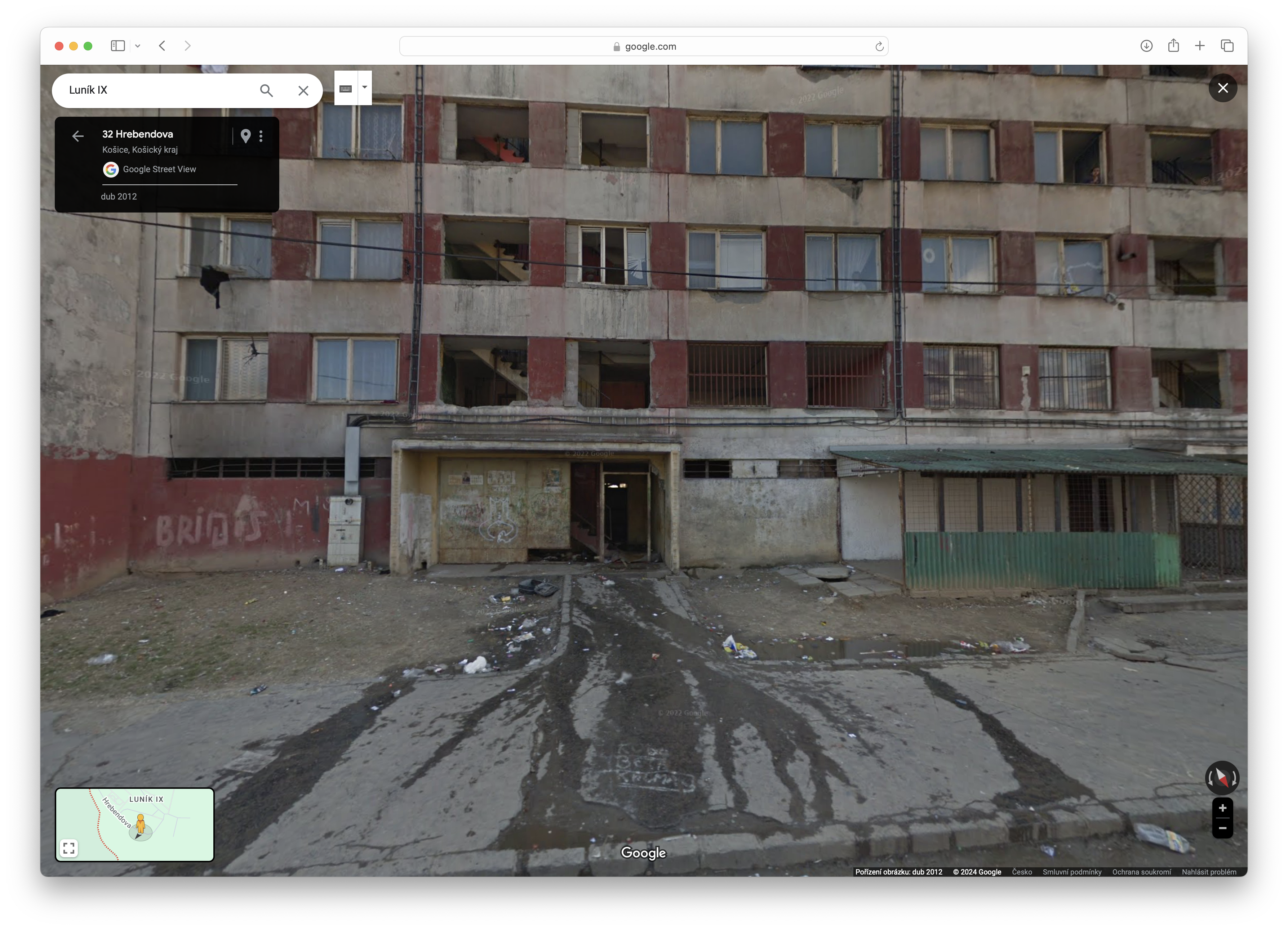 entrance of abandoned building