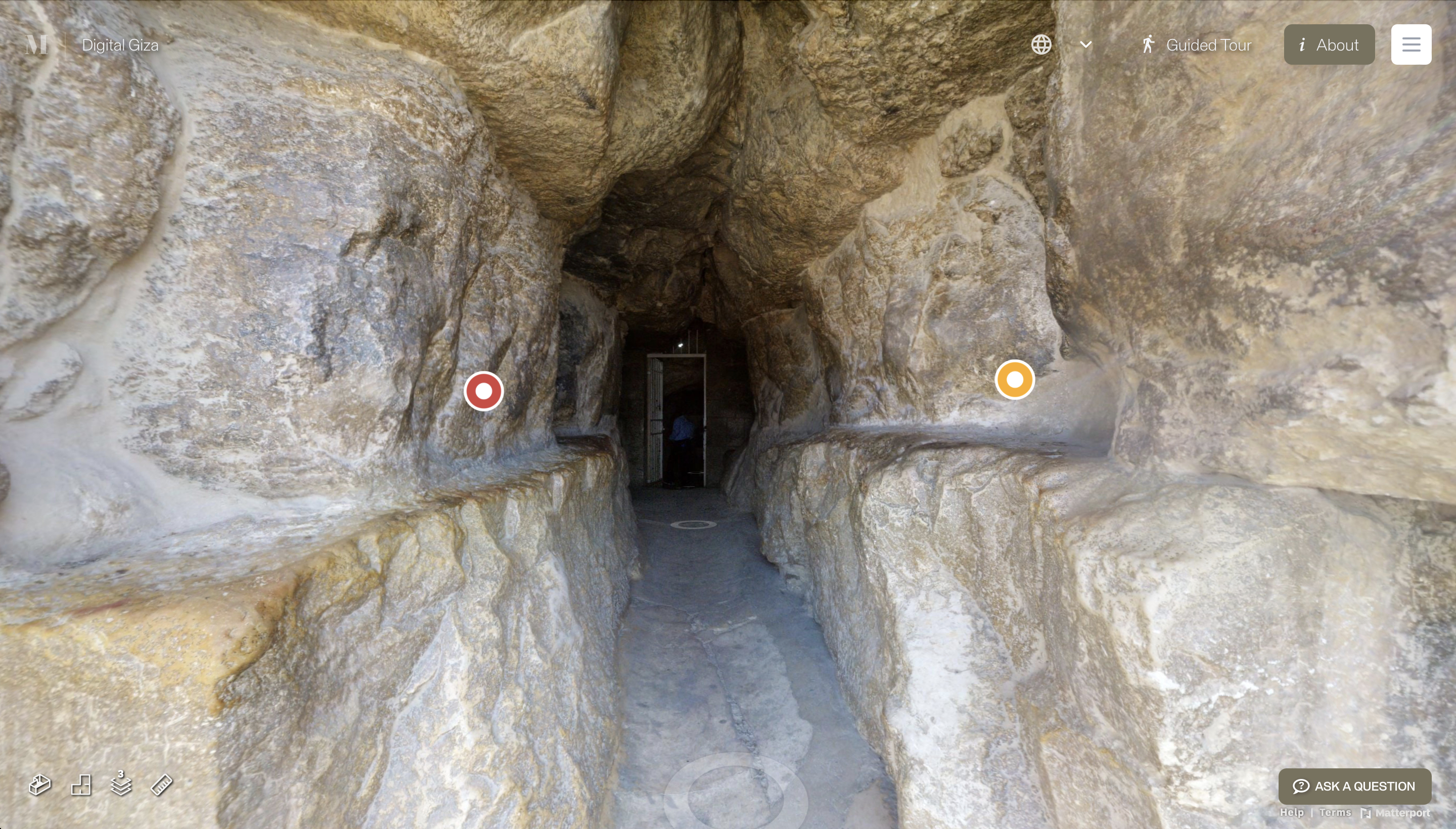 giza pyramids desert view