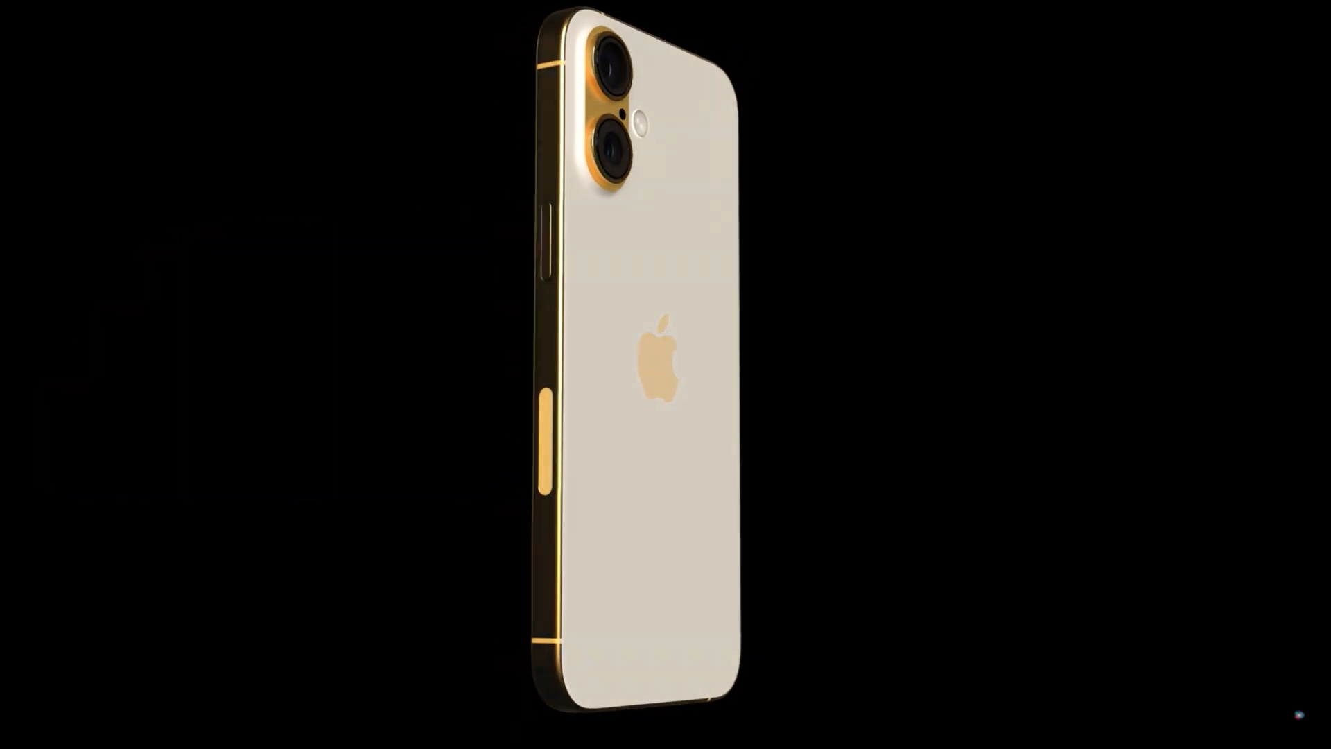 gold smartphone side view