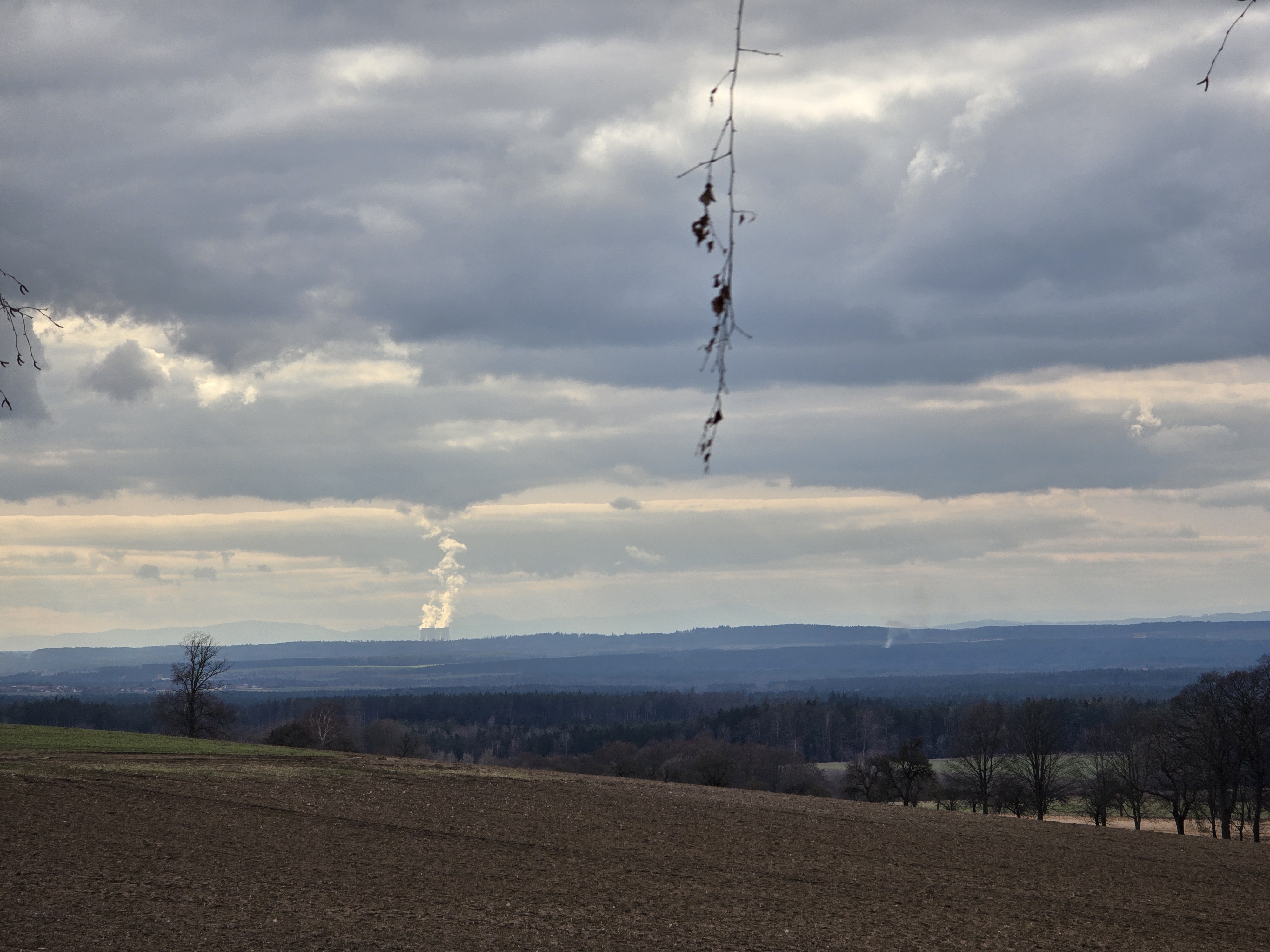 landscape distant smoke
