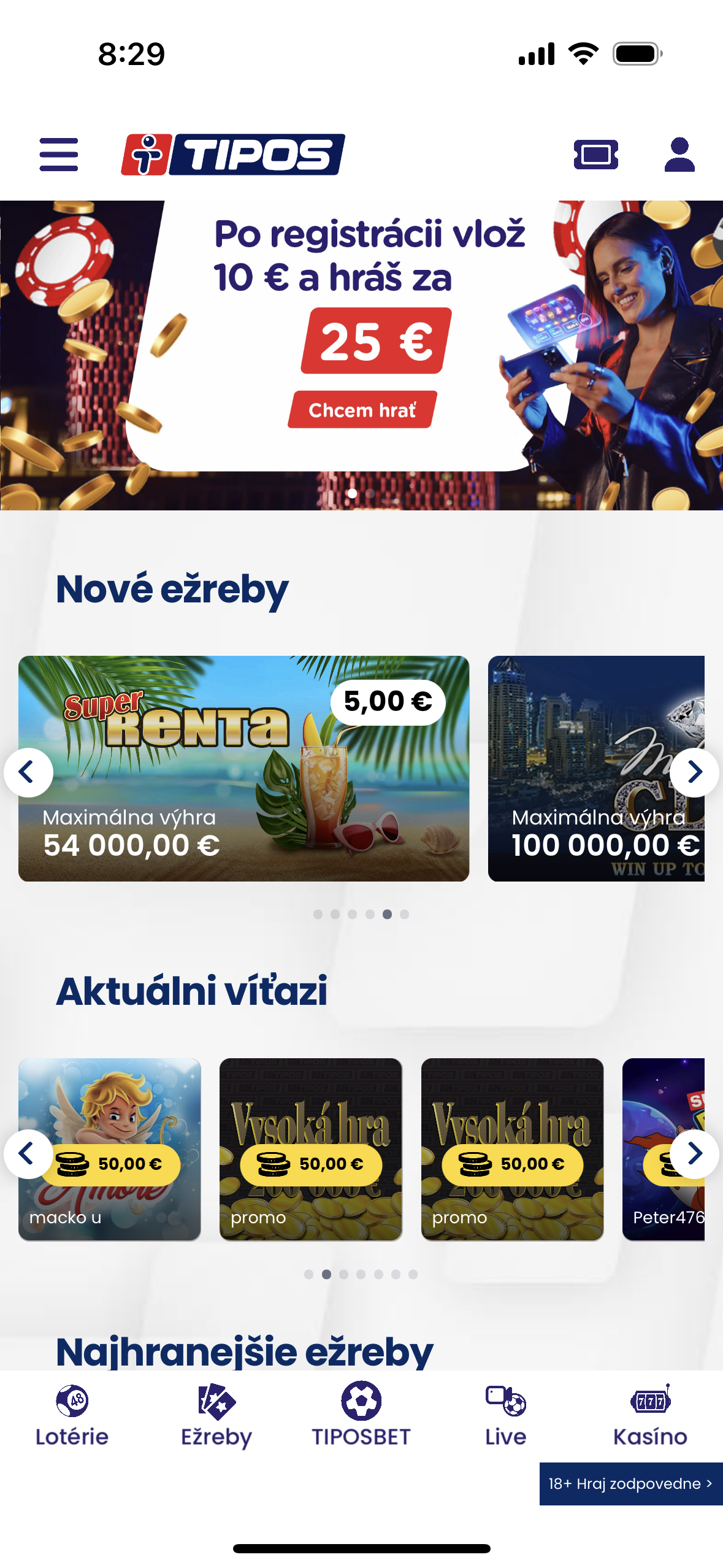 lottery app promotion banner