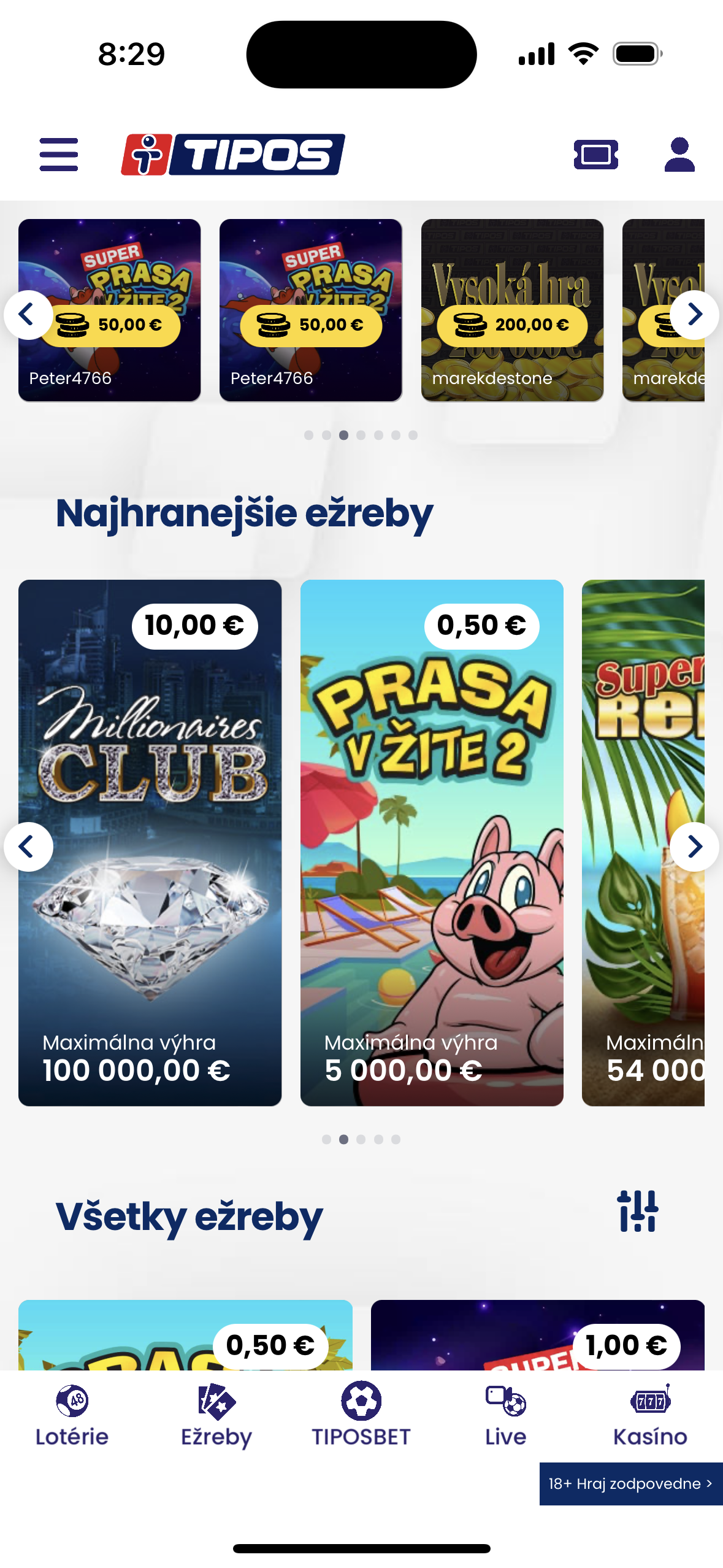 lottery app scratch card selection