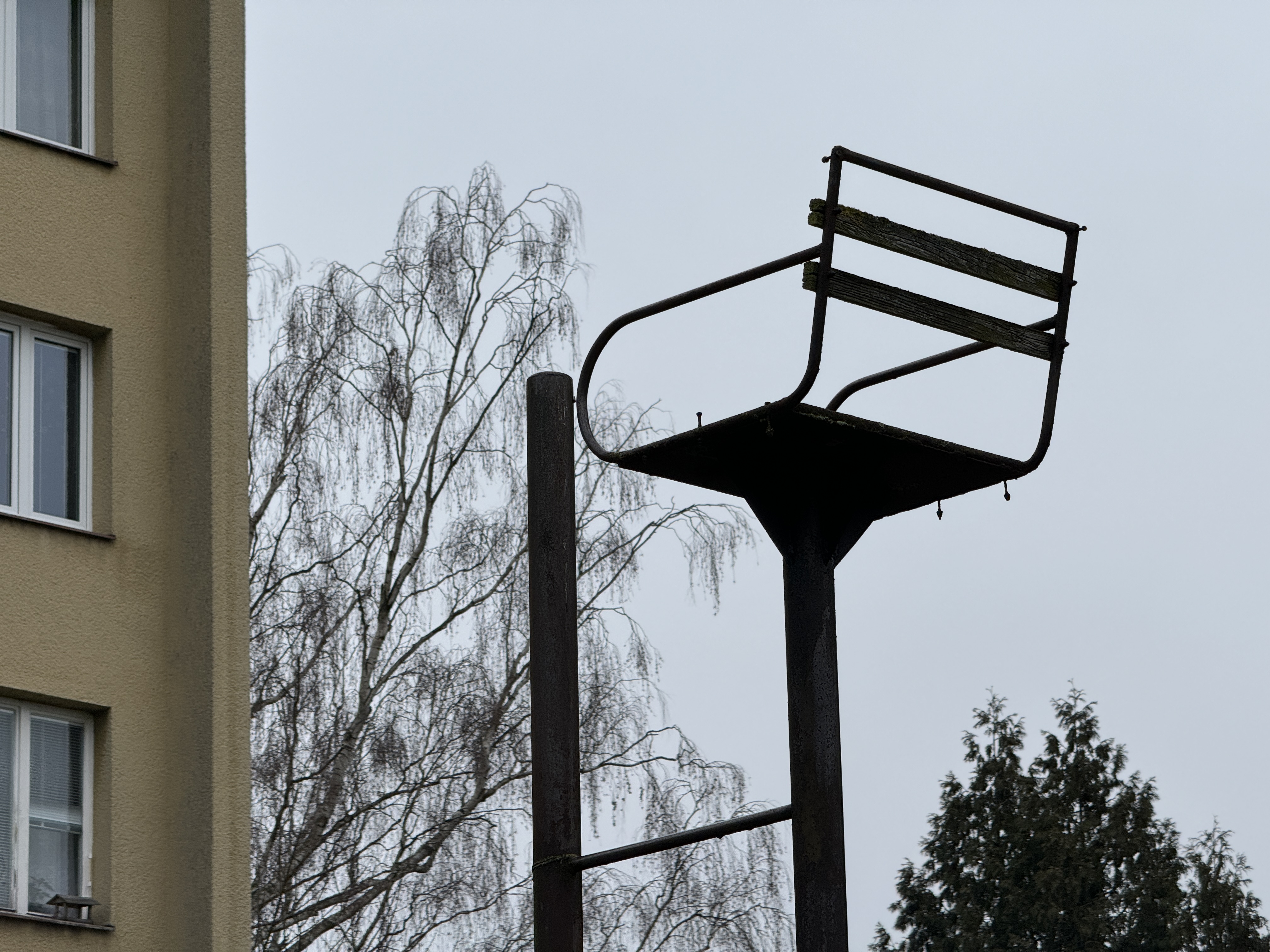 metal structure closeup