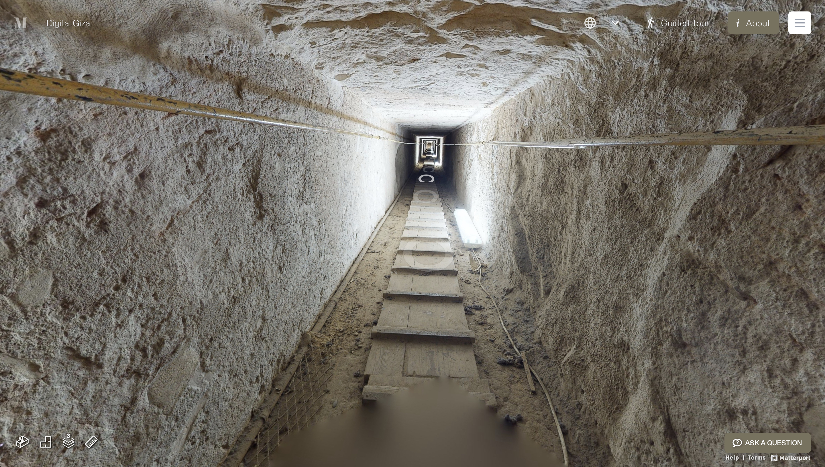 narrow underground passage