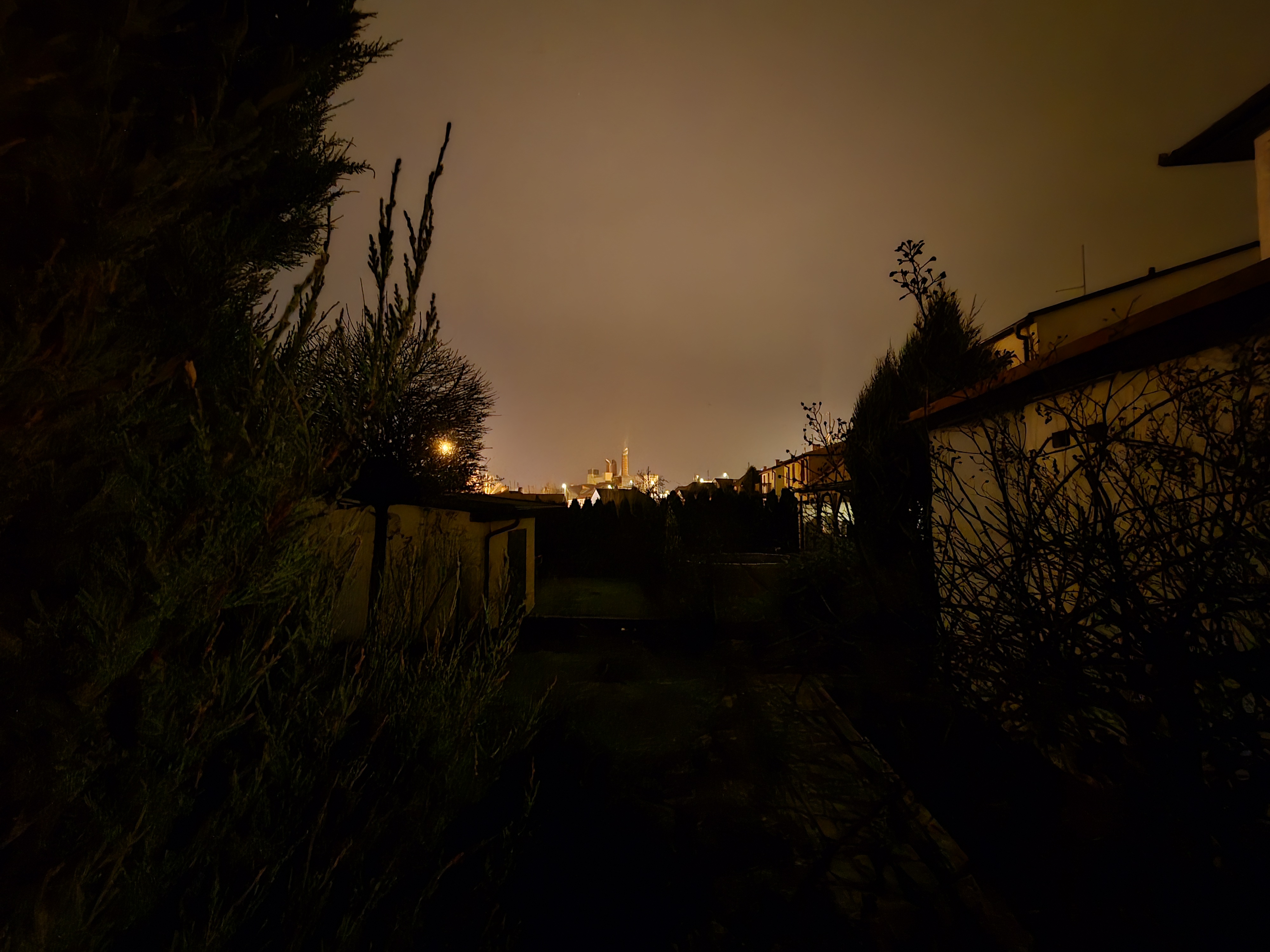 night cityscape view