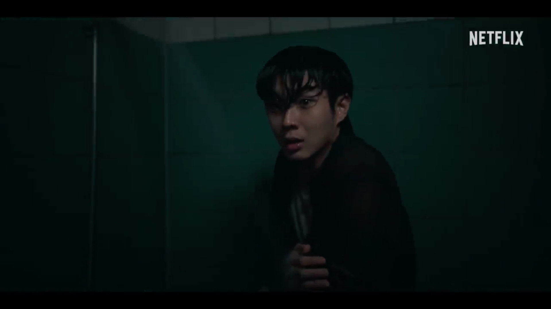 person in dark room netflix