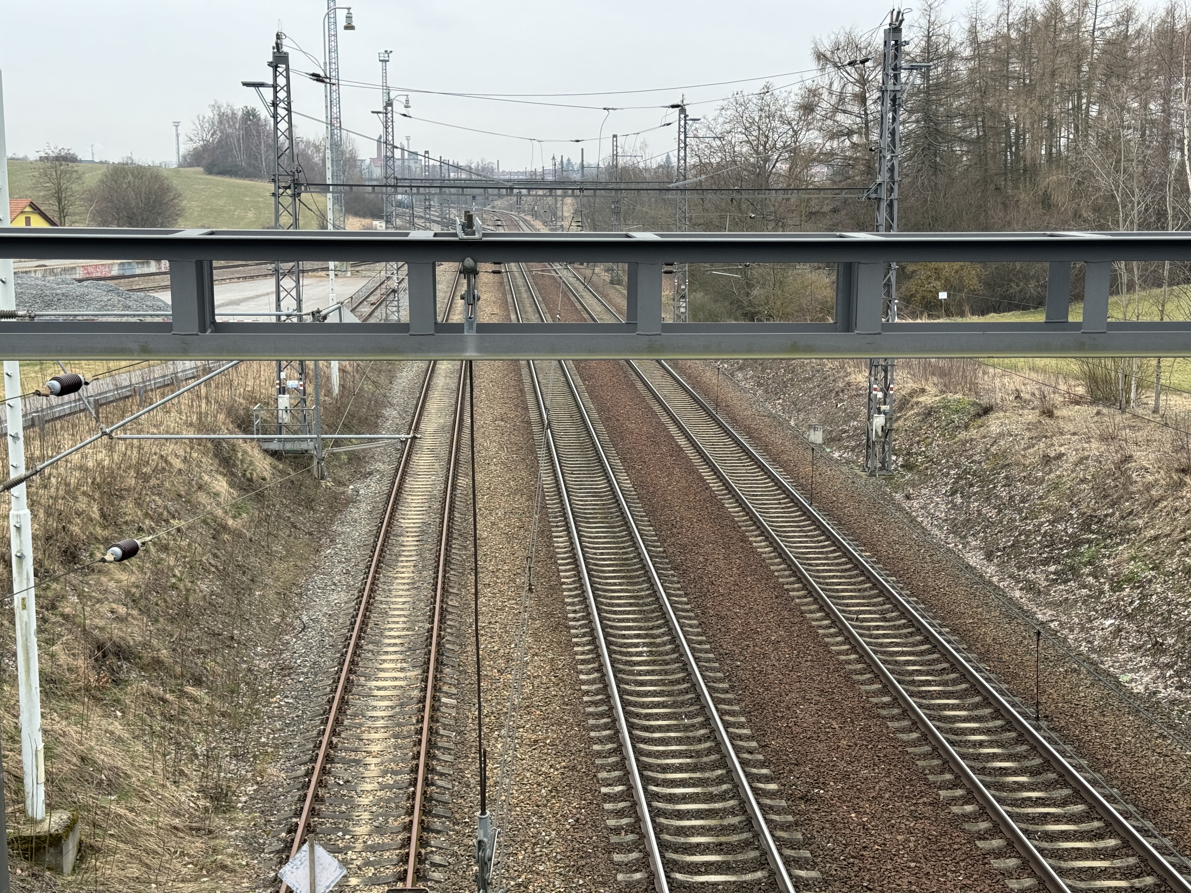railway tracks closeup