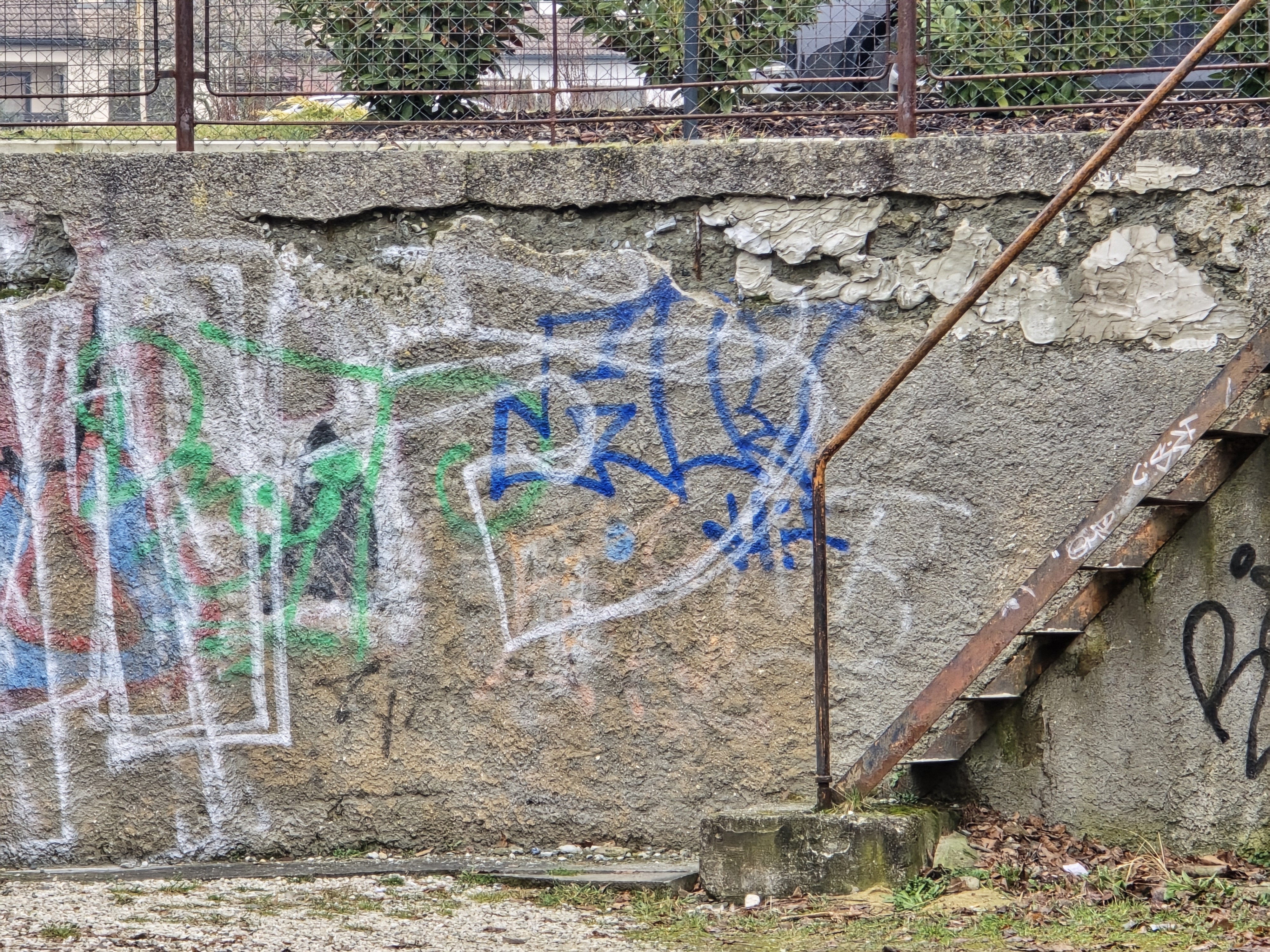 rusty staircase detail