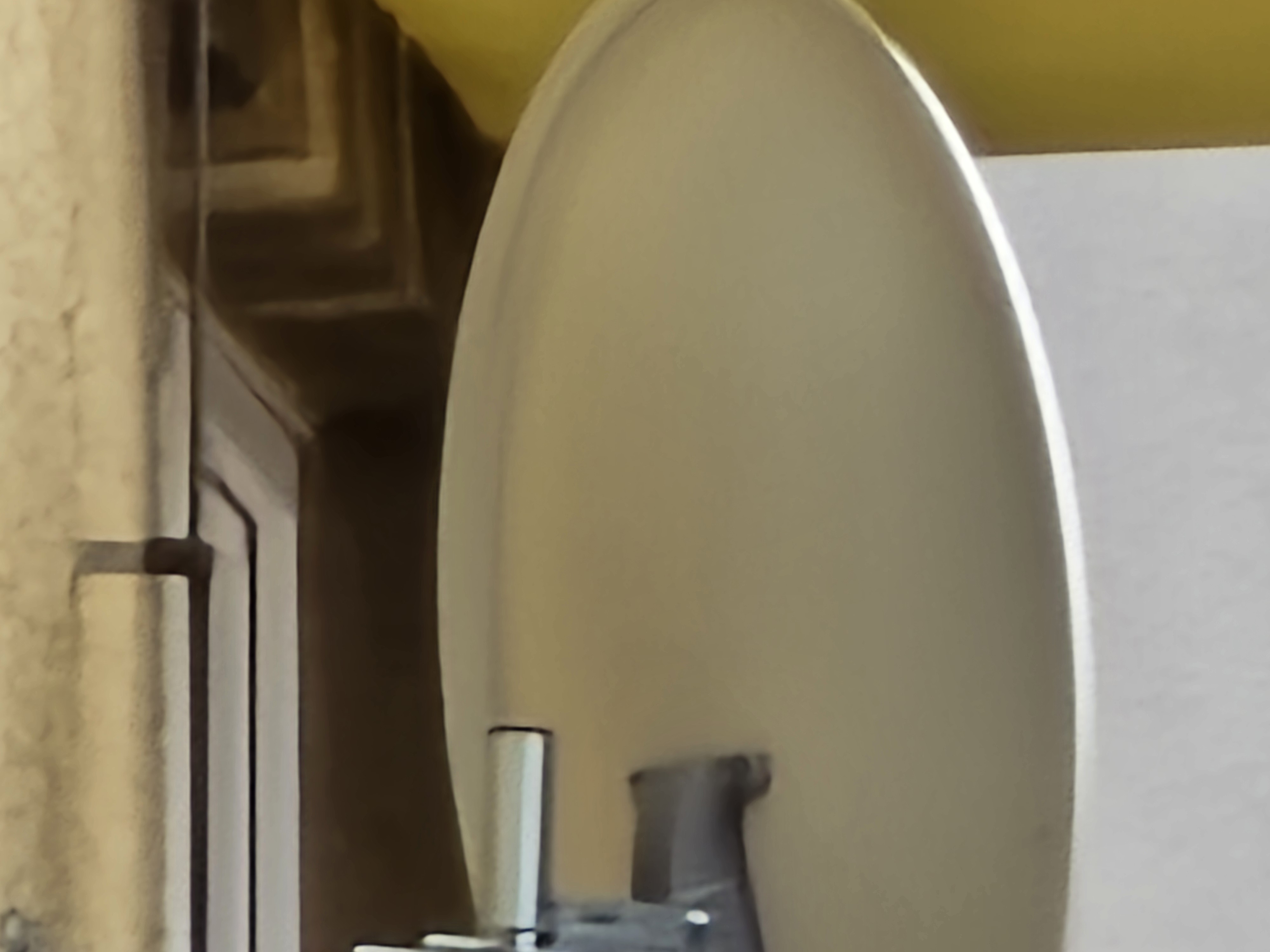 satellite dish on building