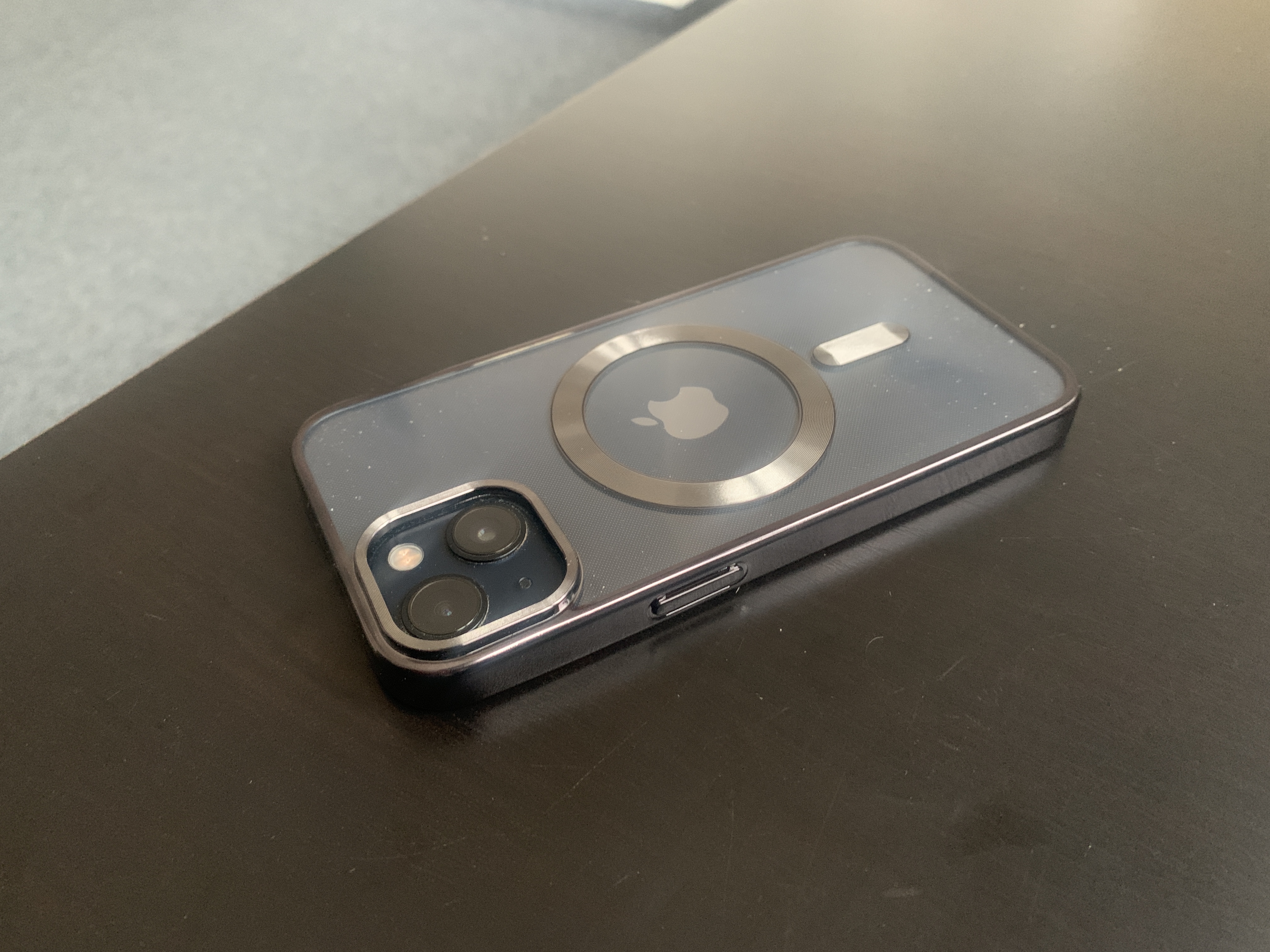 smartphone back with logo