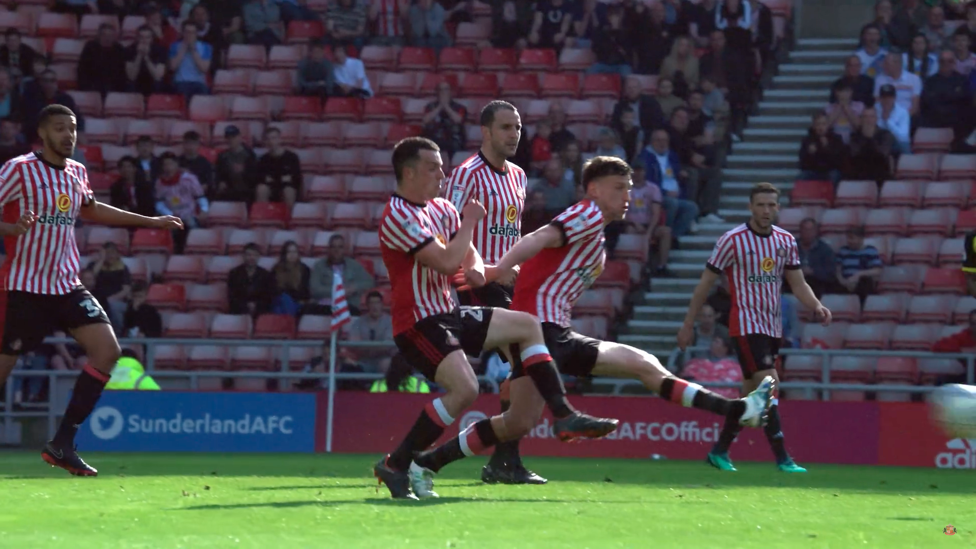 soccer match action shot