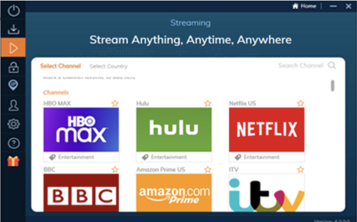 streaming service selection