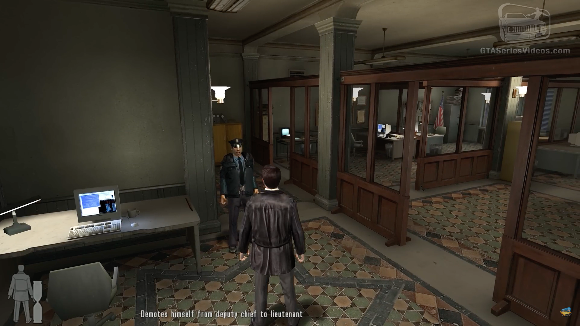 video game police station interior