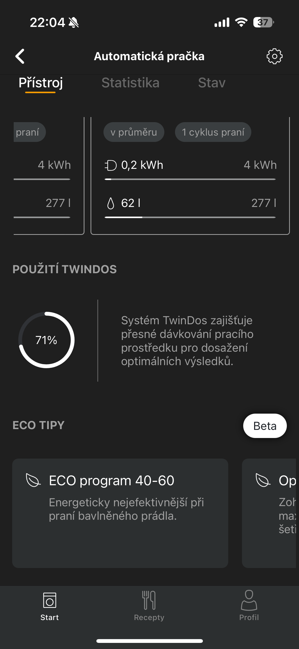 washing machine twindos system