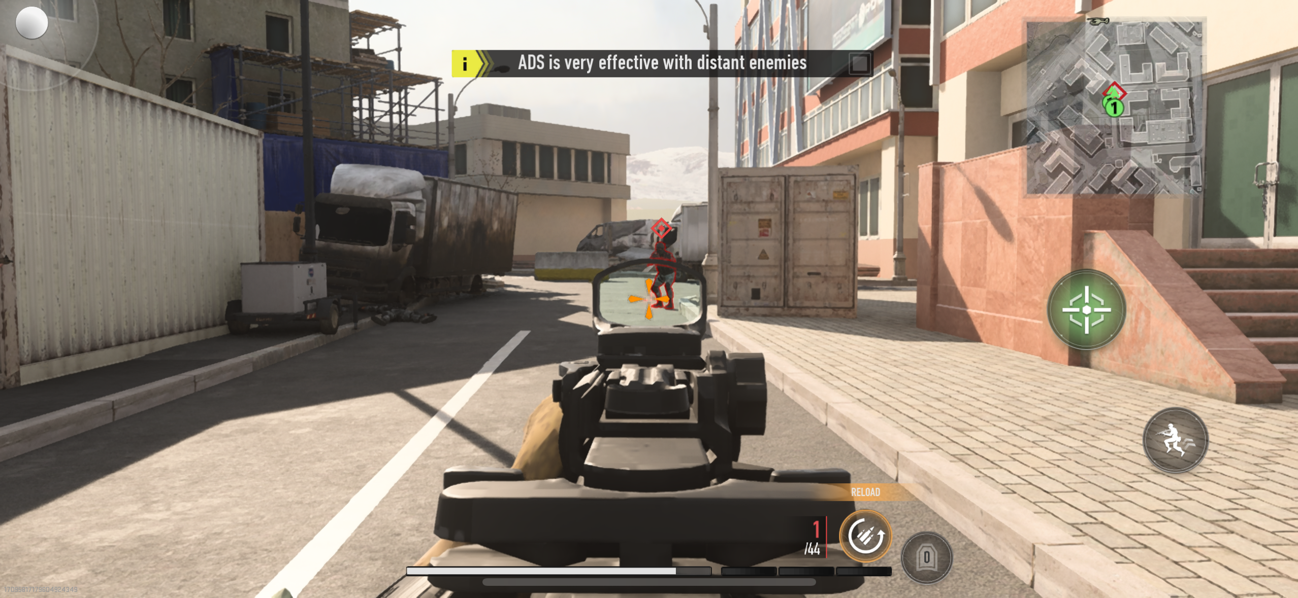 aiming at distant enemies