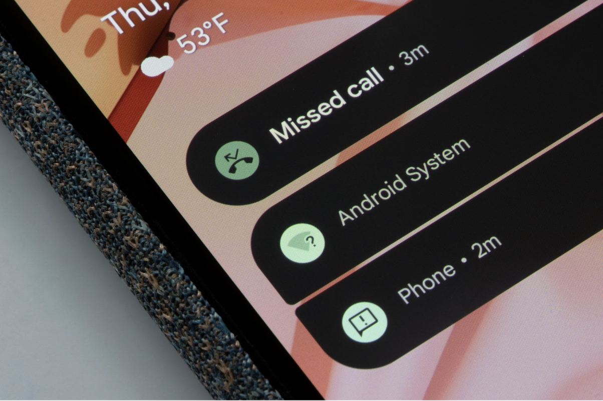android notification screen