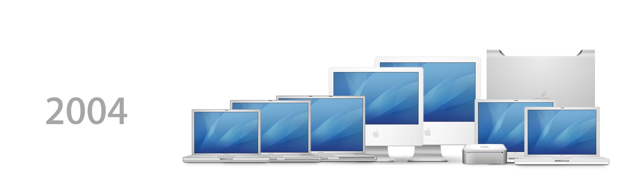 apple products 2004 lineup