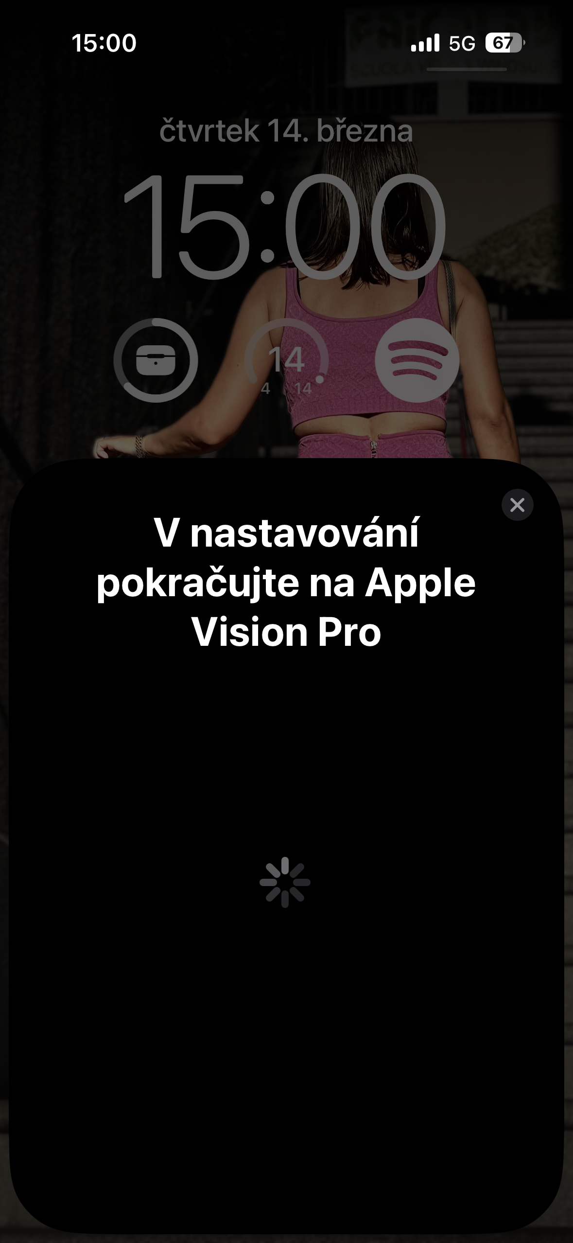 apple vision pro setup continue