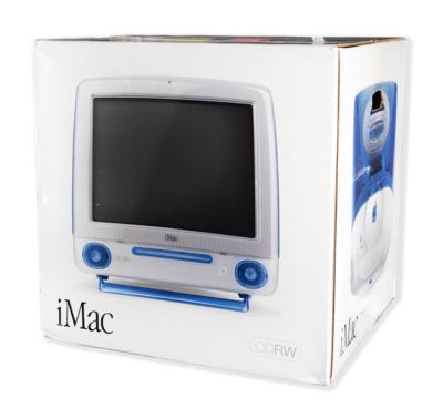 blue imac g3 box