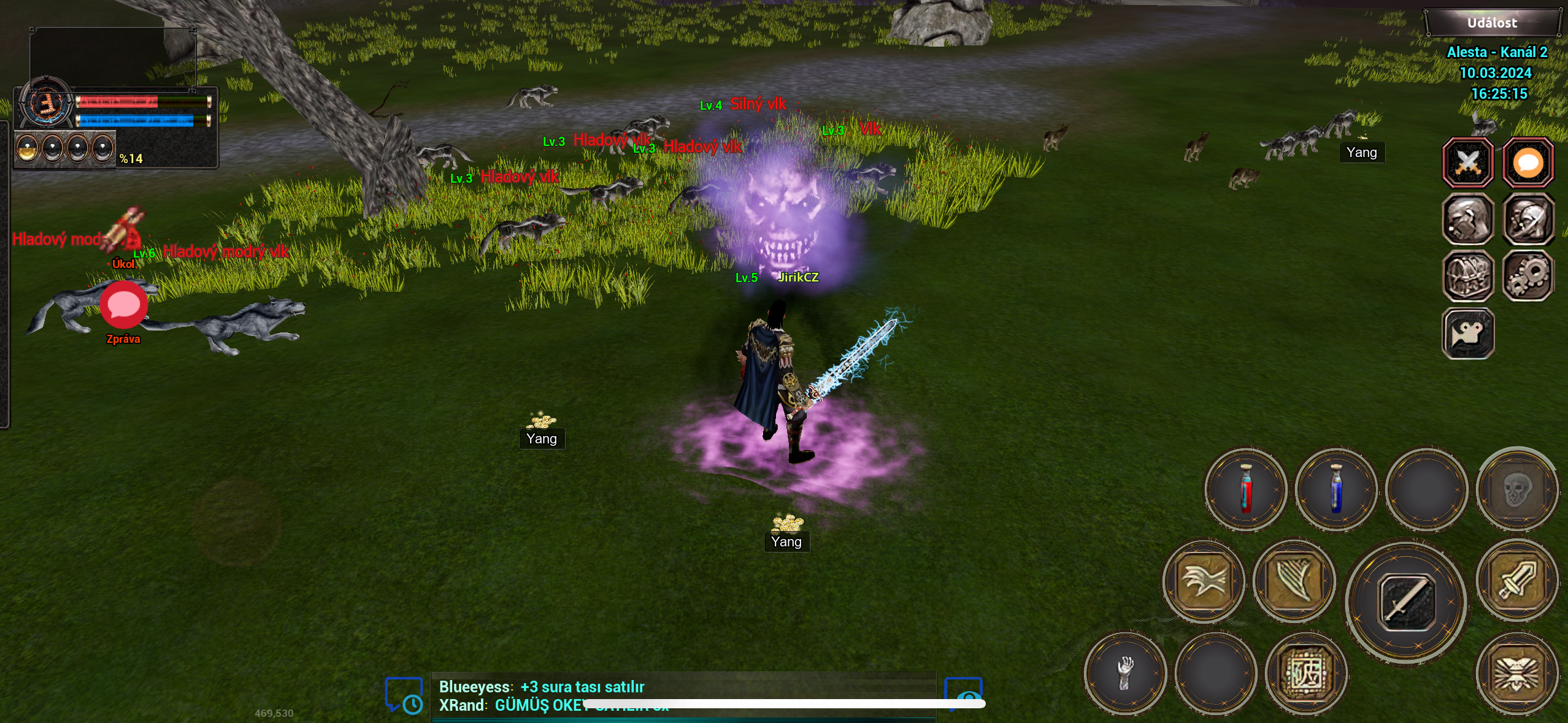 character with sword in rpg