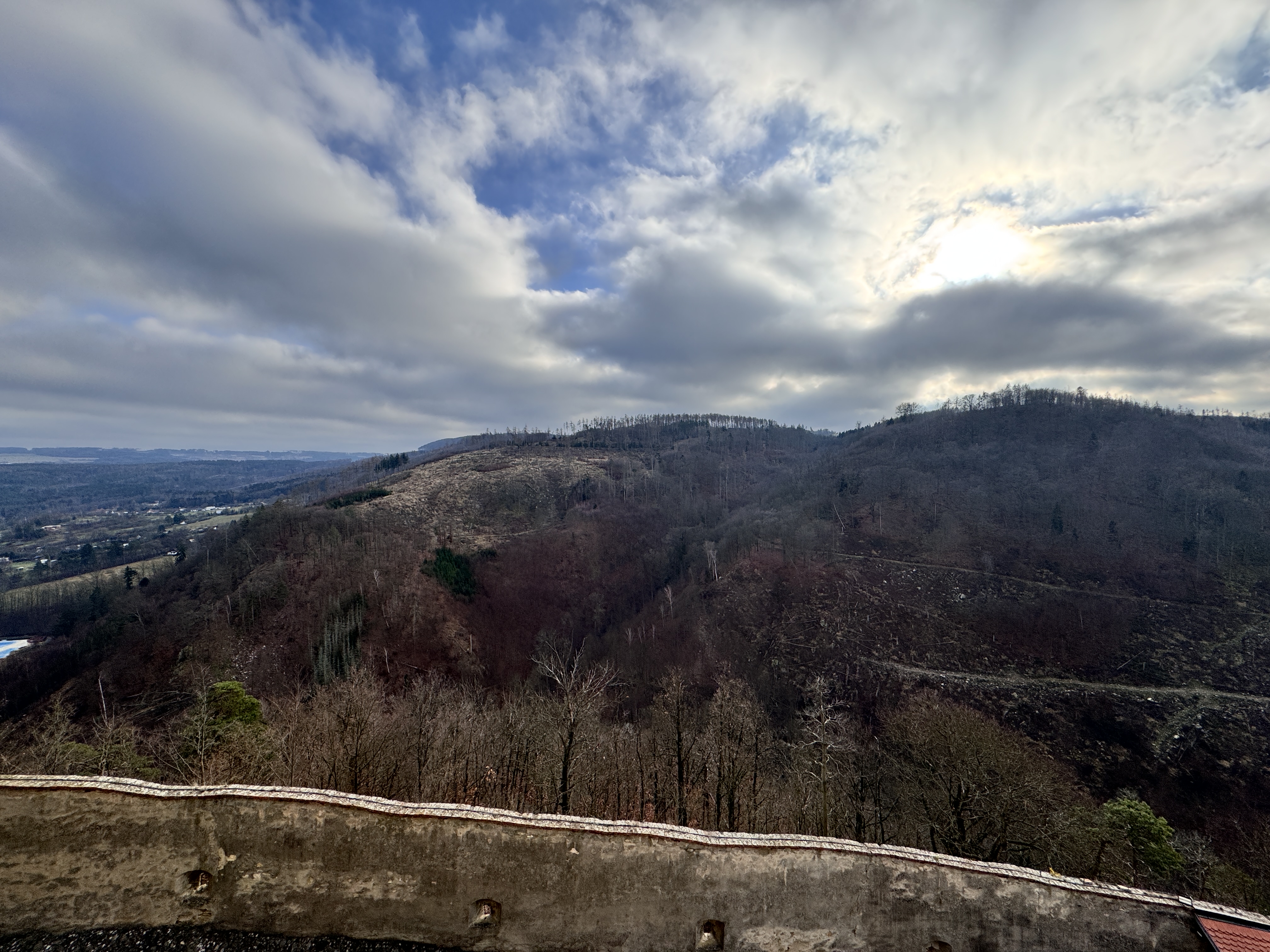 cloudy mountain landscape