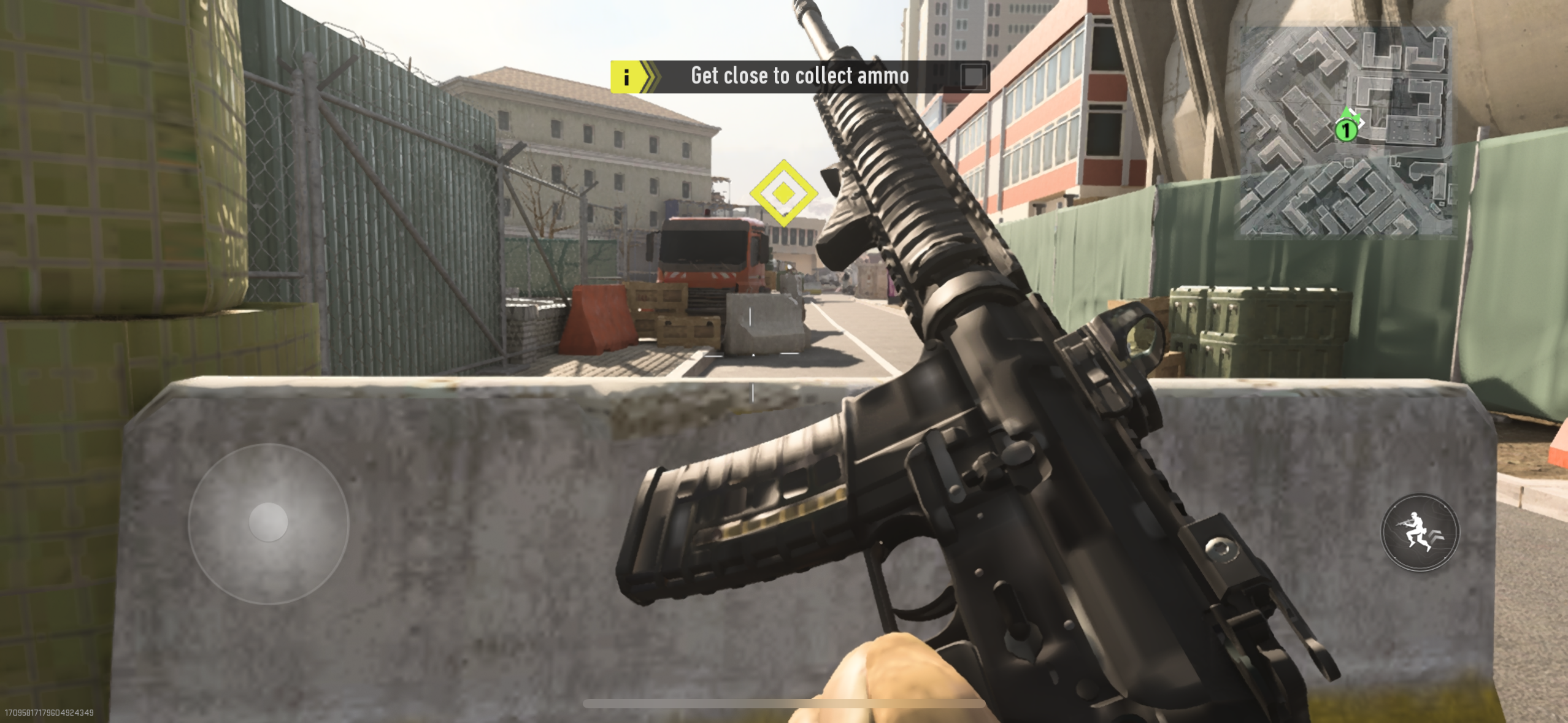 collecting ammo in training