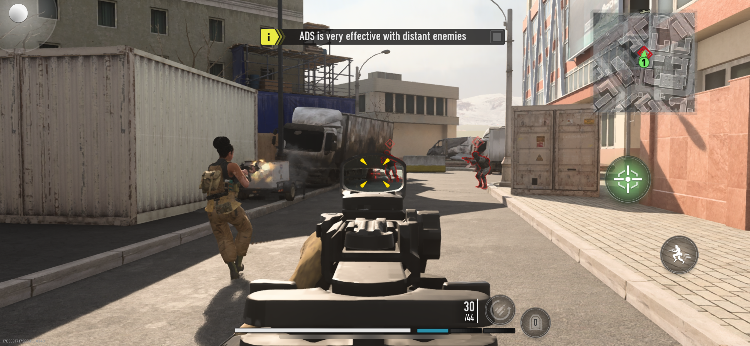 combat with distant enemies