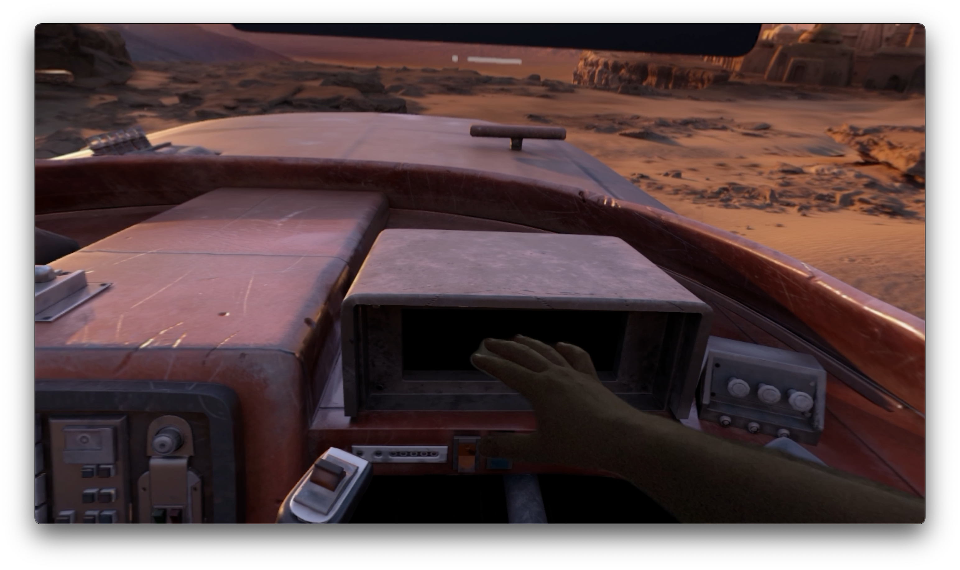 desert vehicle dashboard