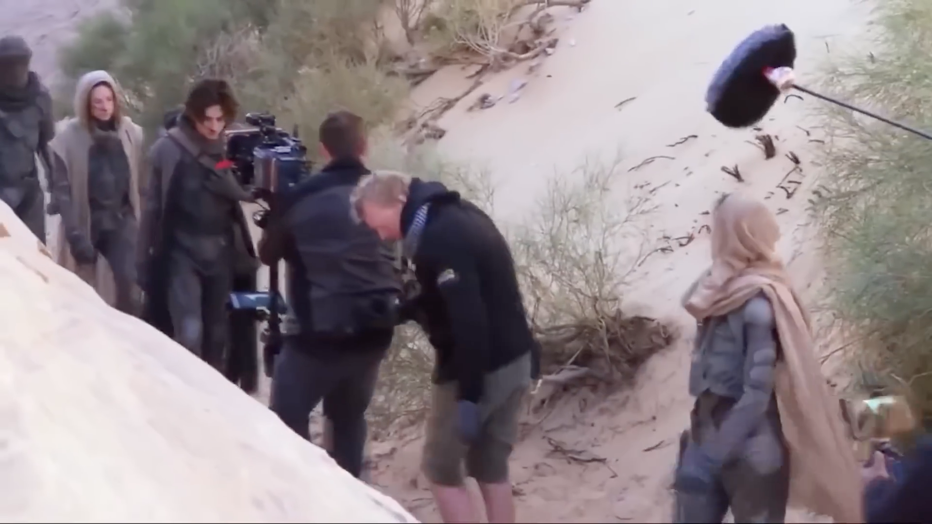 film crew desert scene