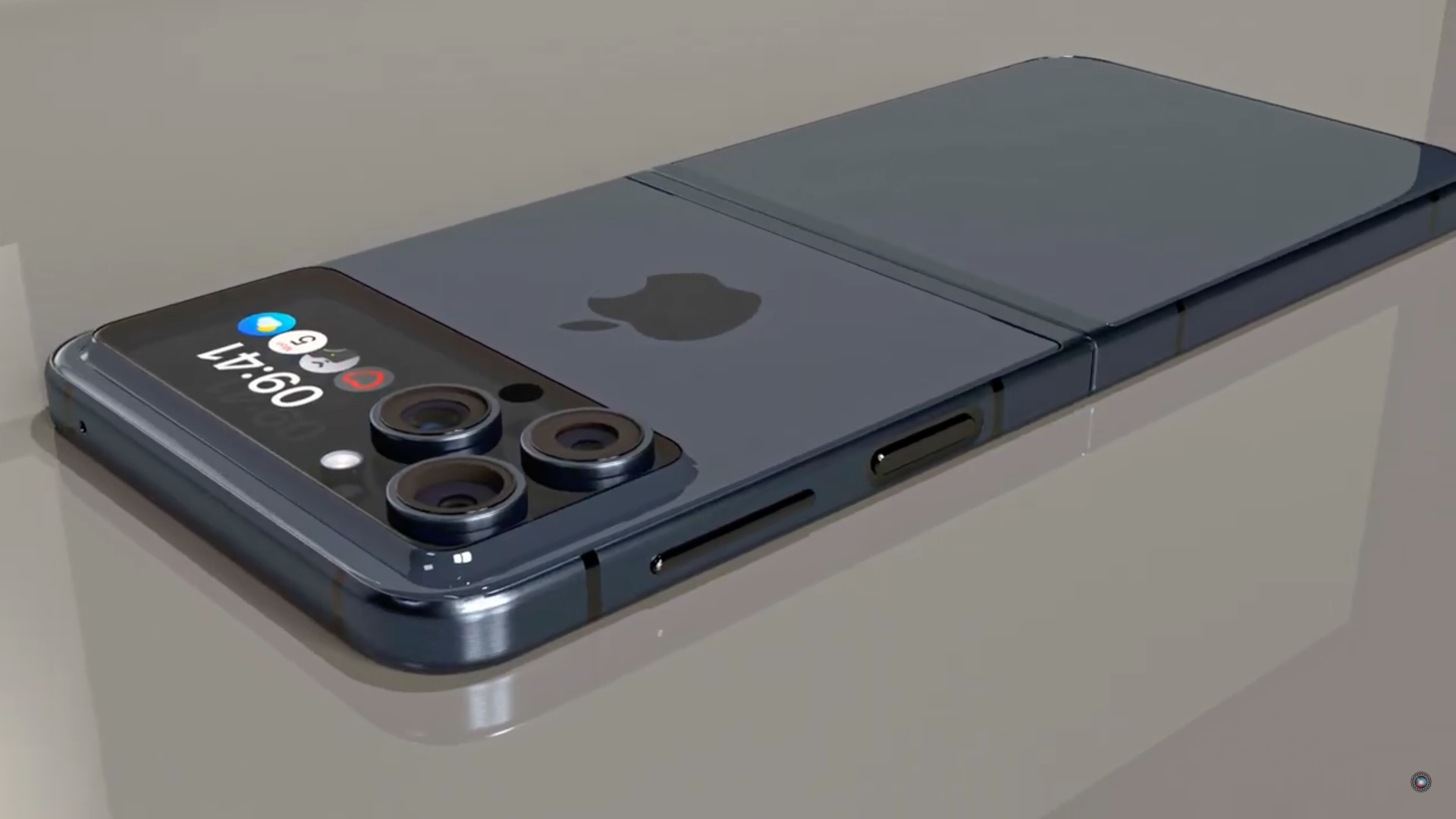 foldable smartphone camera closeup