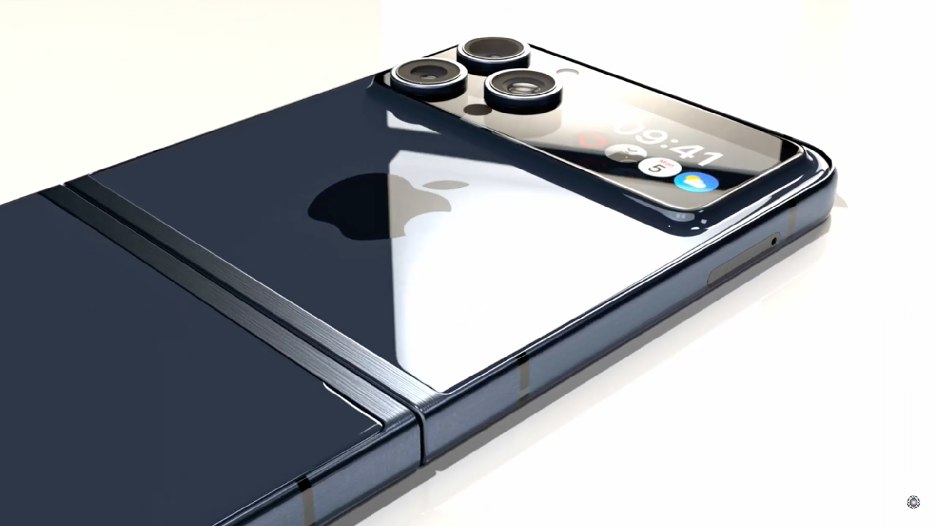 foldable smartphone reflection